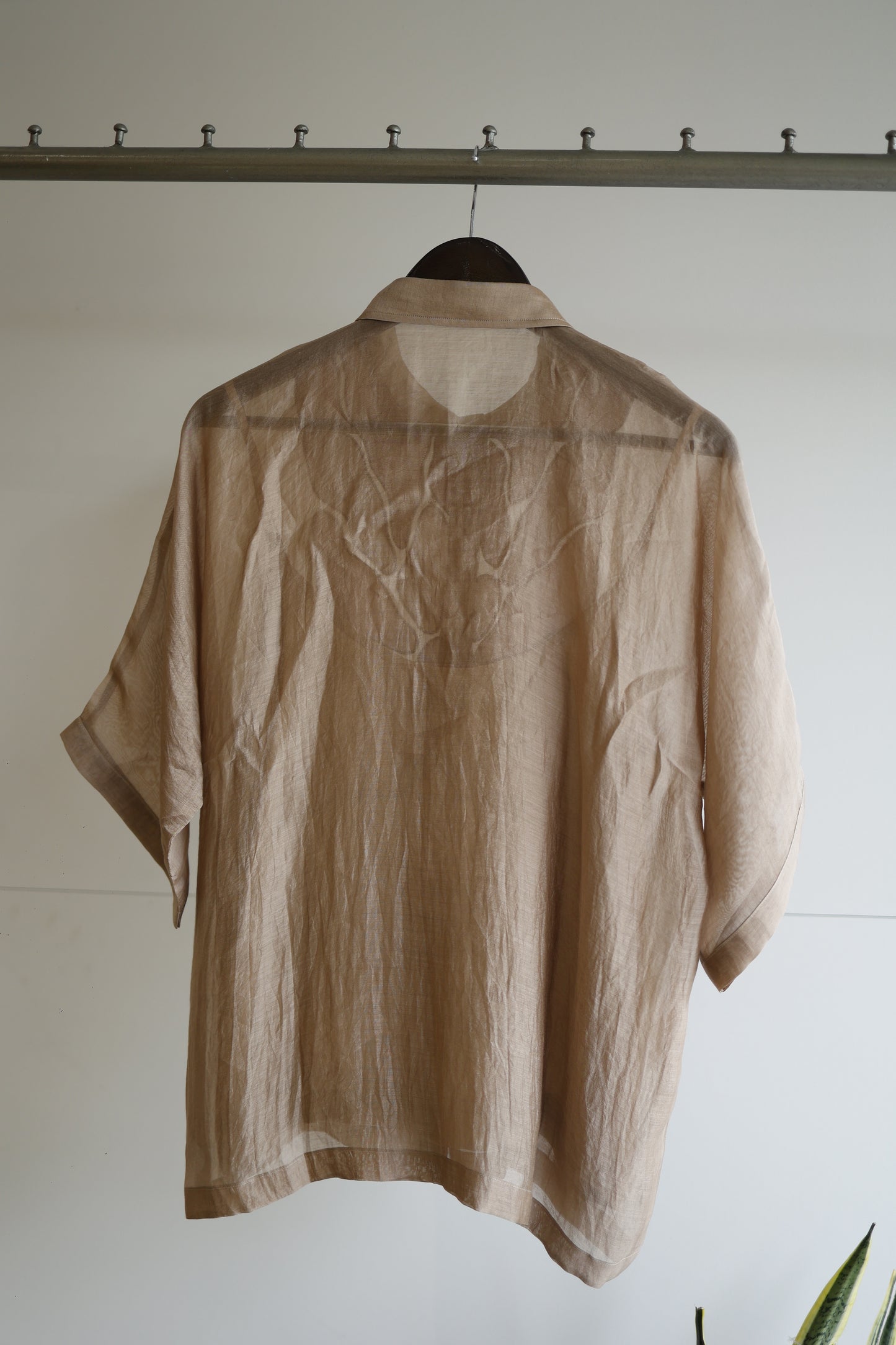 EEDA FULL PATCH SHIRT - BEIGE