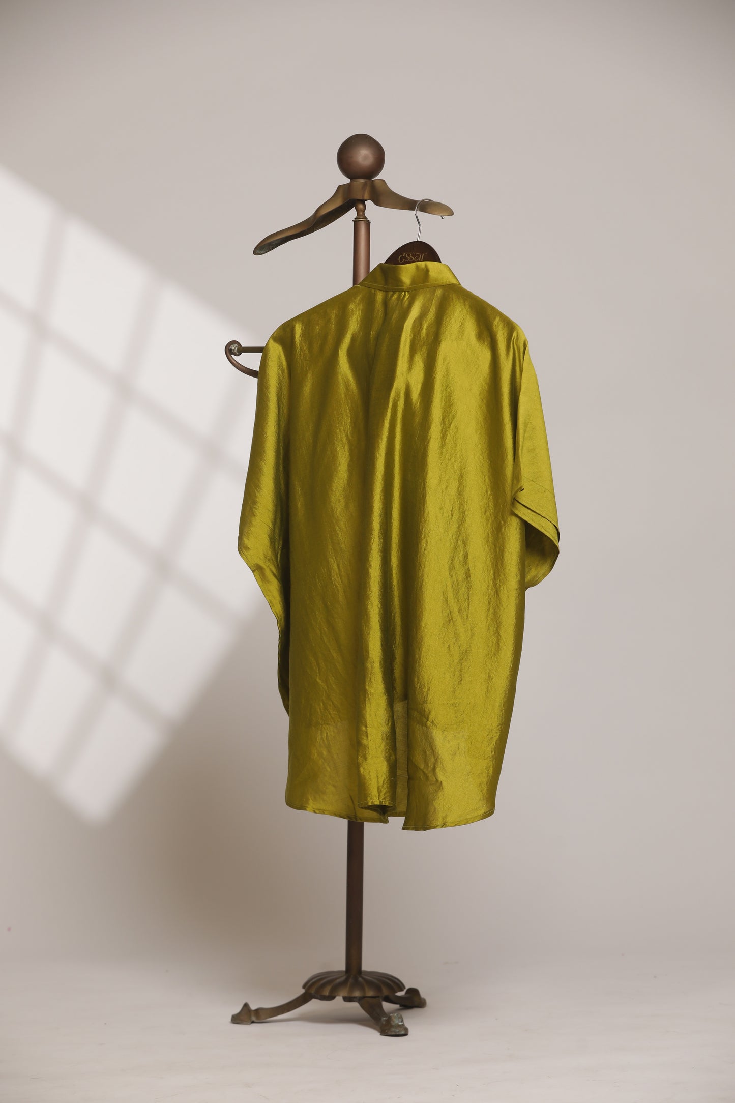 Leaf Kaftan Shirt - Green