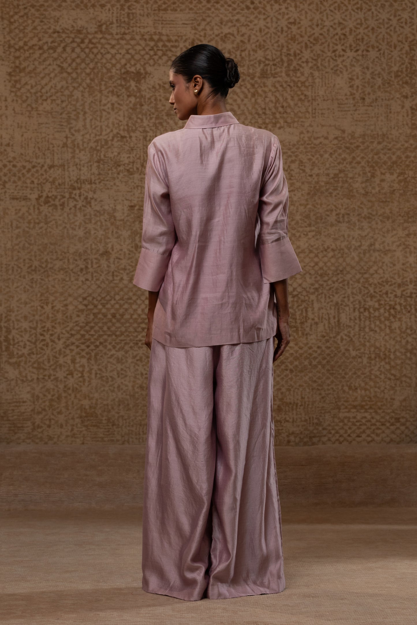 Diamond Yolk Shirt Set - Lilac