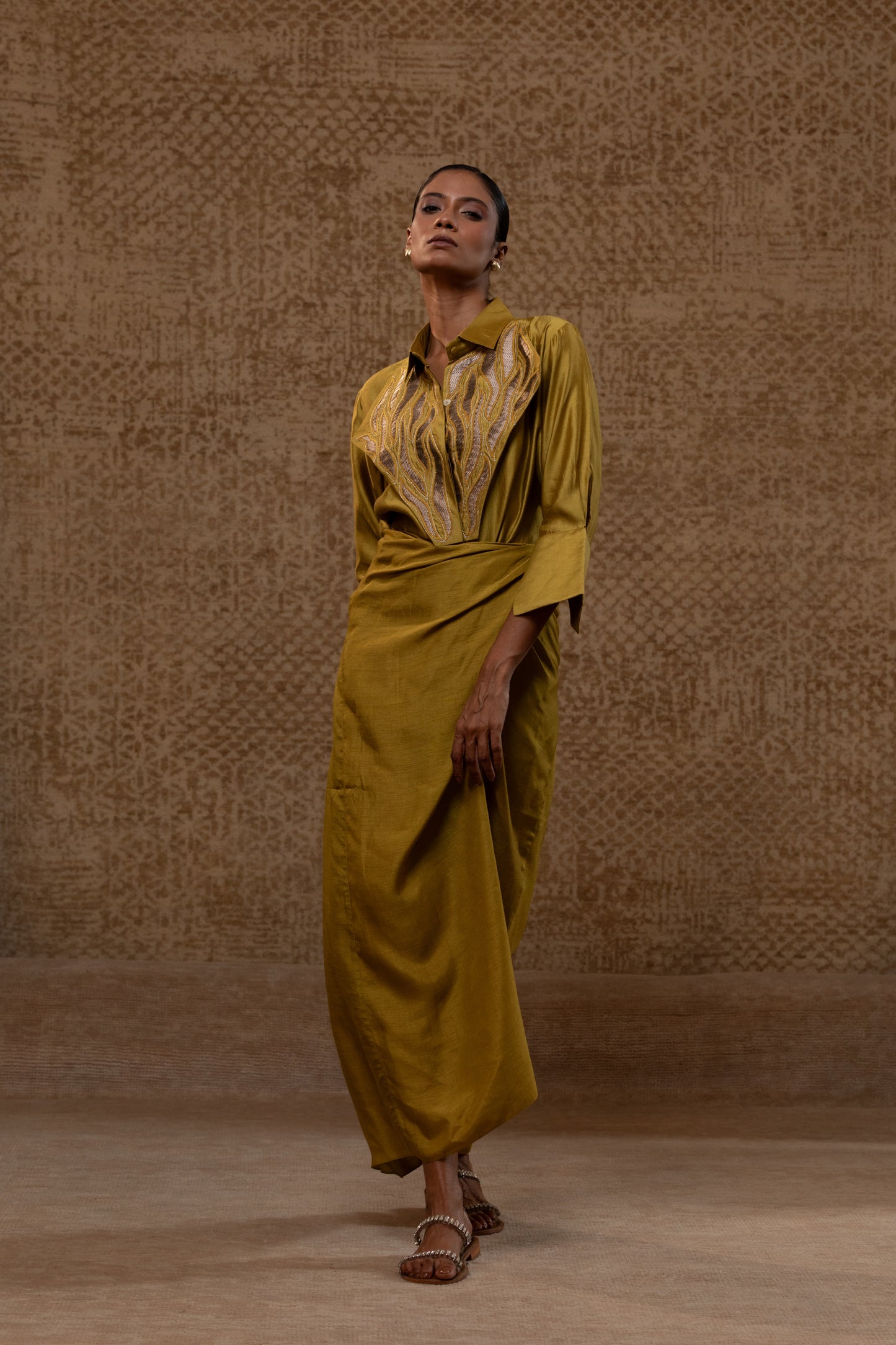 Diamond Yolk ShirtSet - Mustard