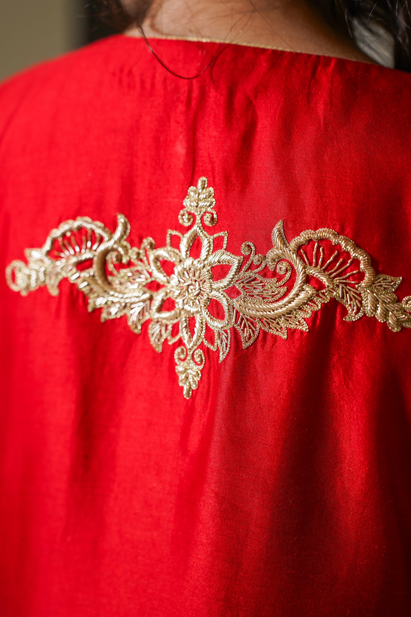 buy Red Dori Kurta Set Online