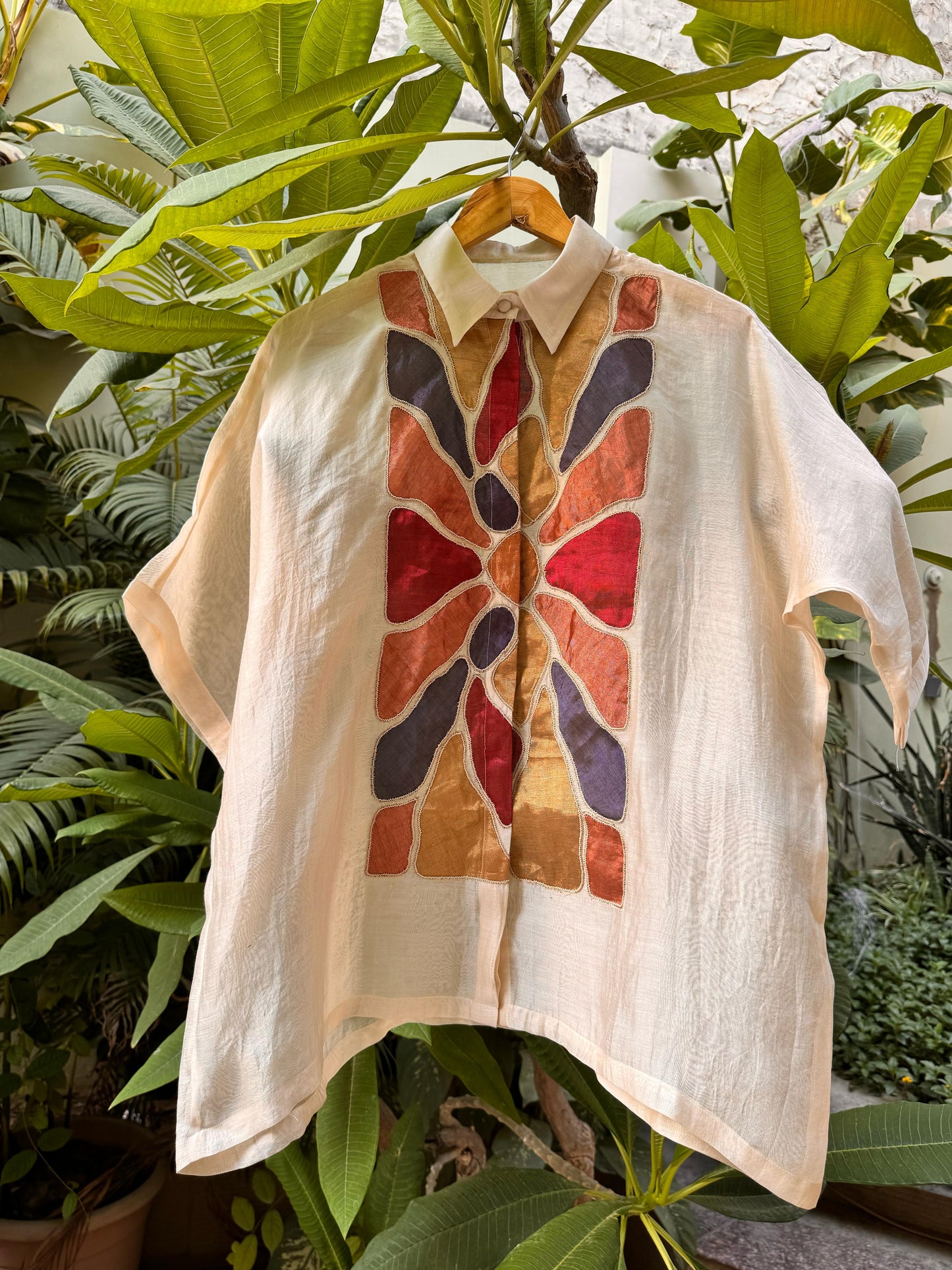 Eeda Full Patch Shirt - Off-White