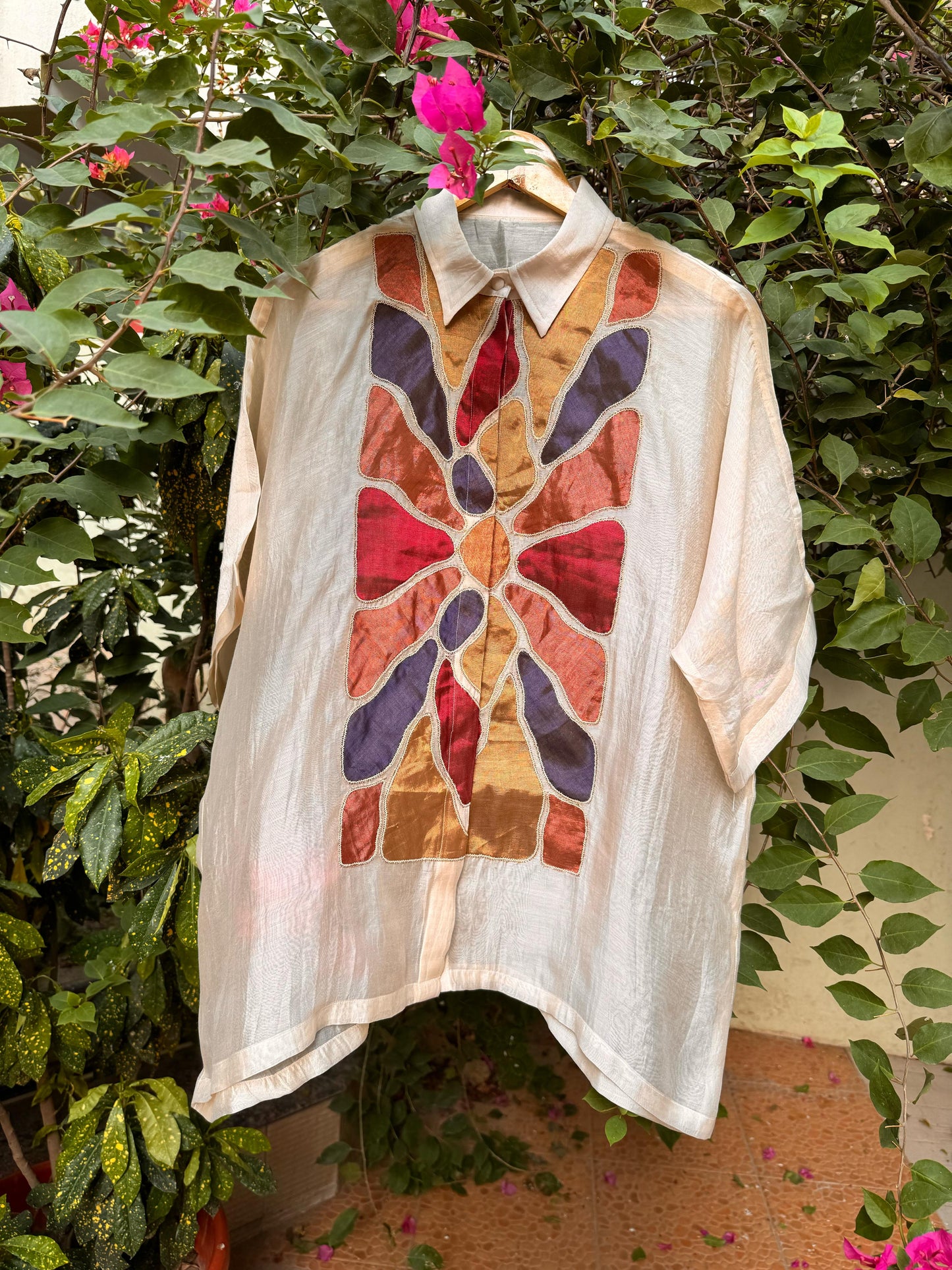 Eeda Full Patch Shirt - Off-White