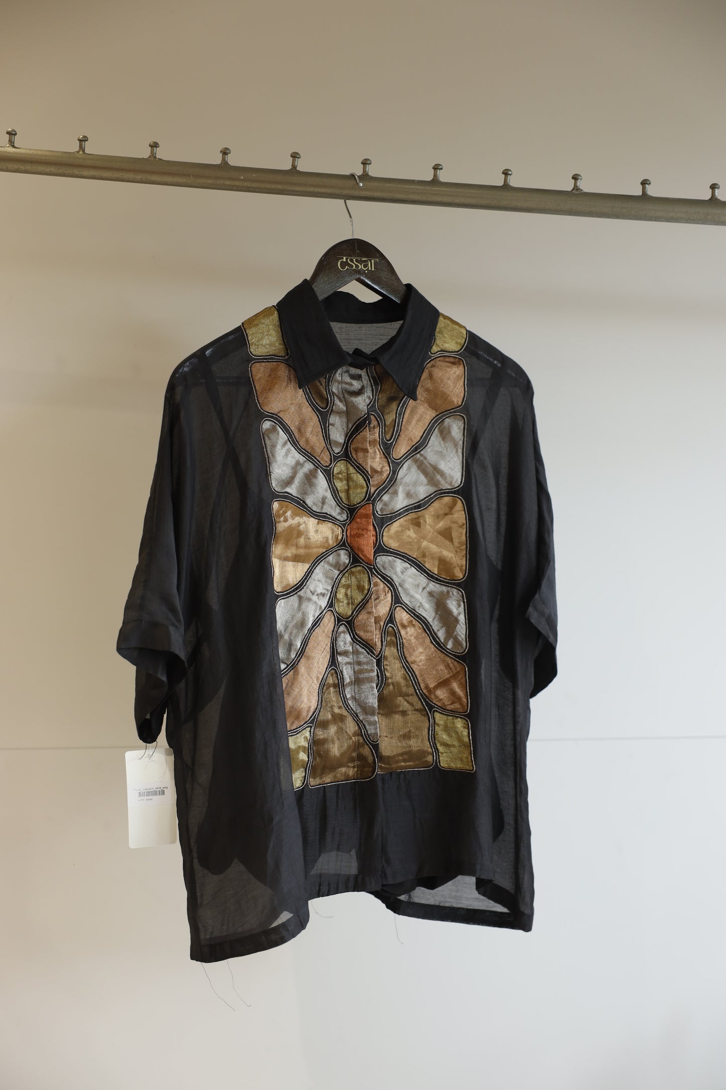 Eeda Full Patch Shirt - Black