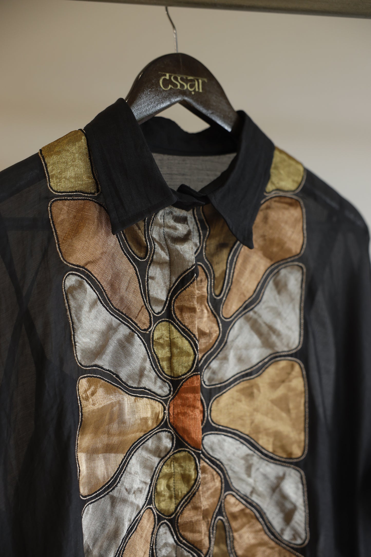 Eeda Full Patch Shirt - Black
