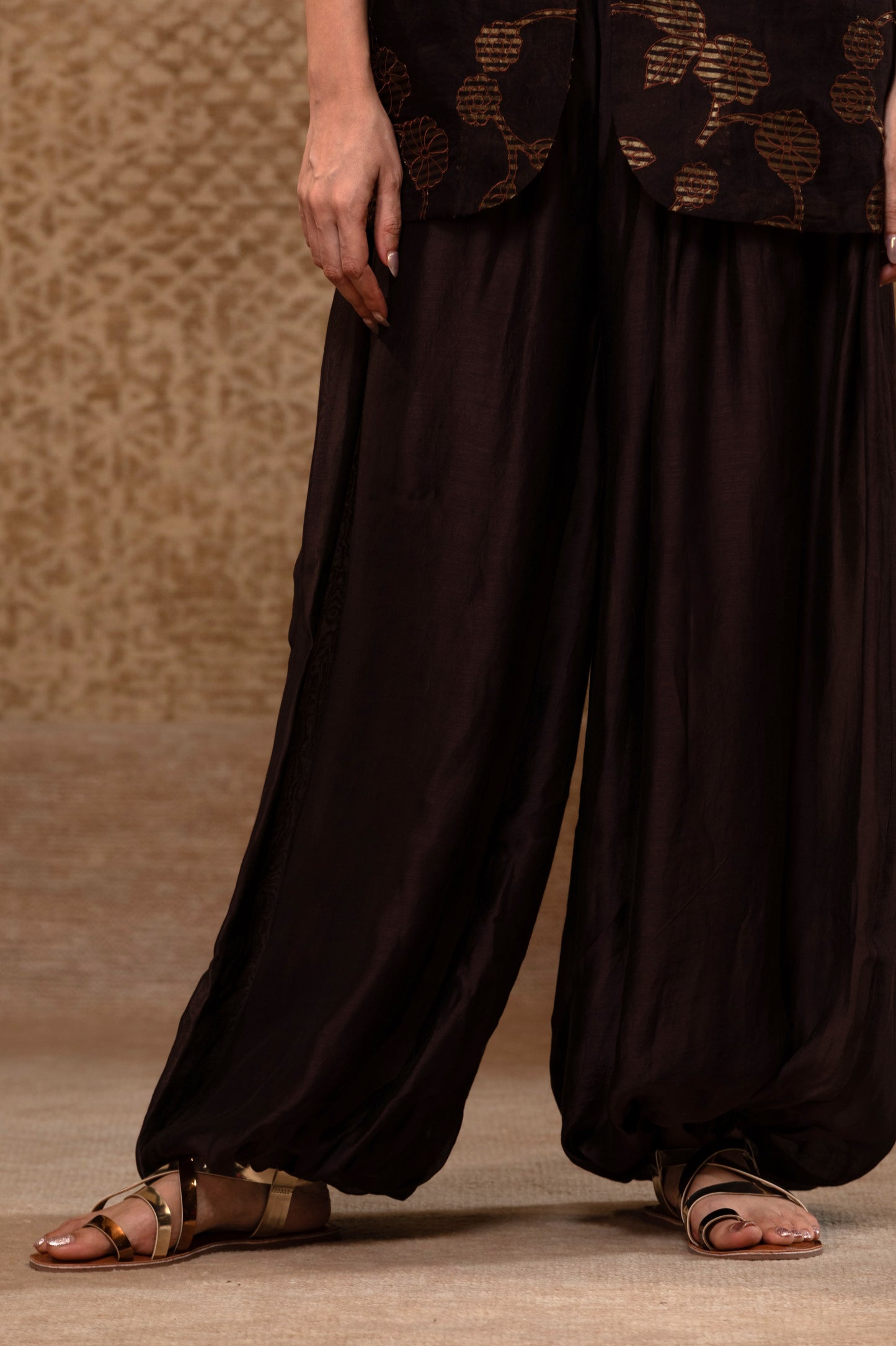 Taral Jacket Set - Brown