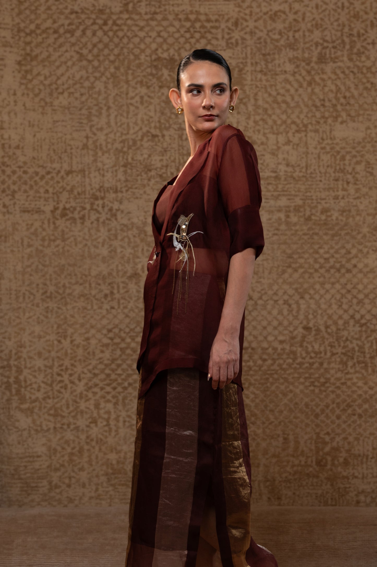 Tinka Jacket Set - Brown