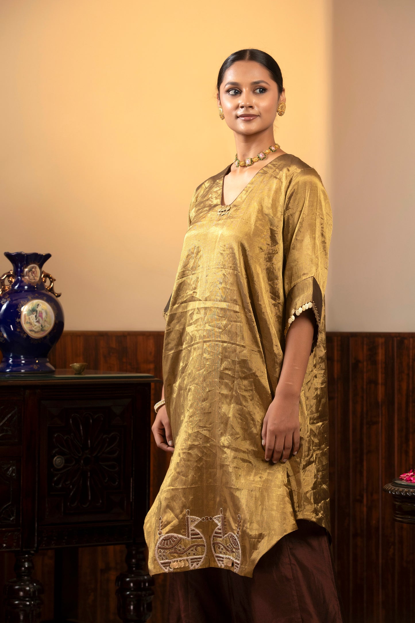 Parv - Gold Kurta Set