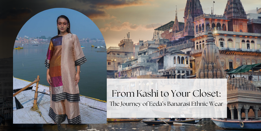Best place to shop indo western banarasi is Tussar multi designer store in Varanasi