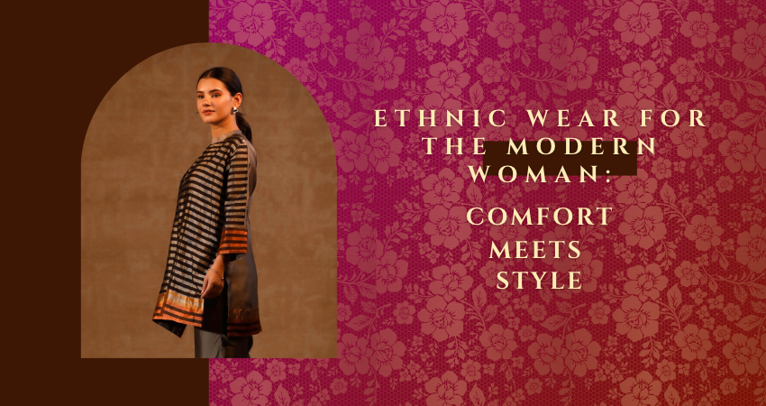 Shop for best banarasi and designer wear outfits by Eeda at Tussar,Varanasi