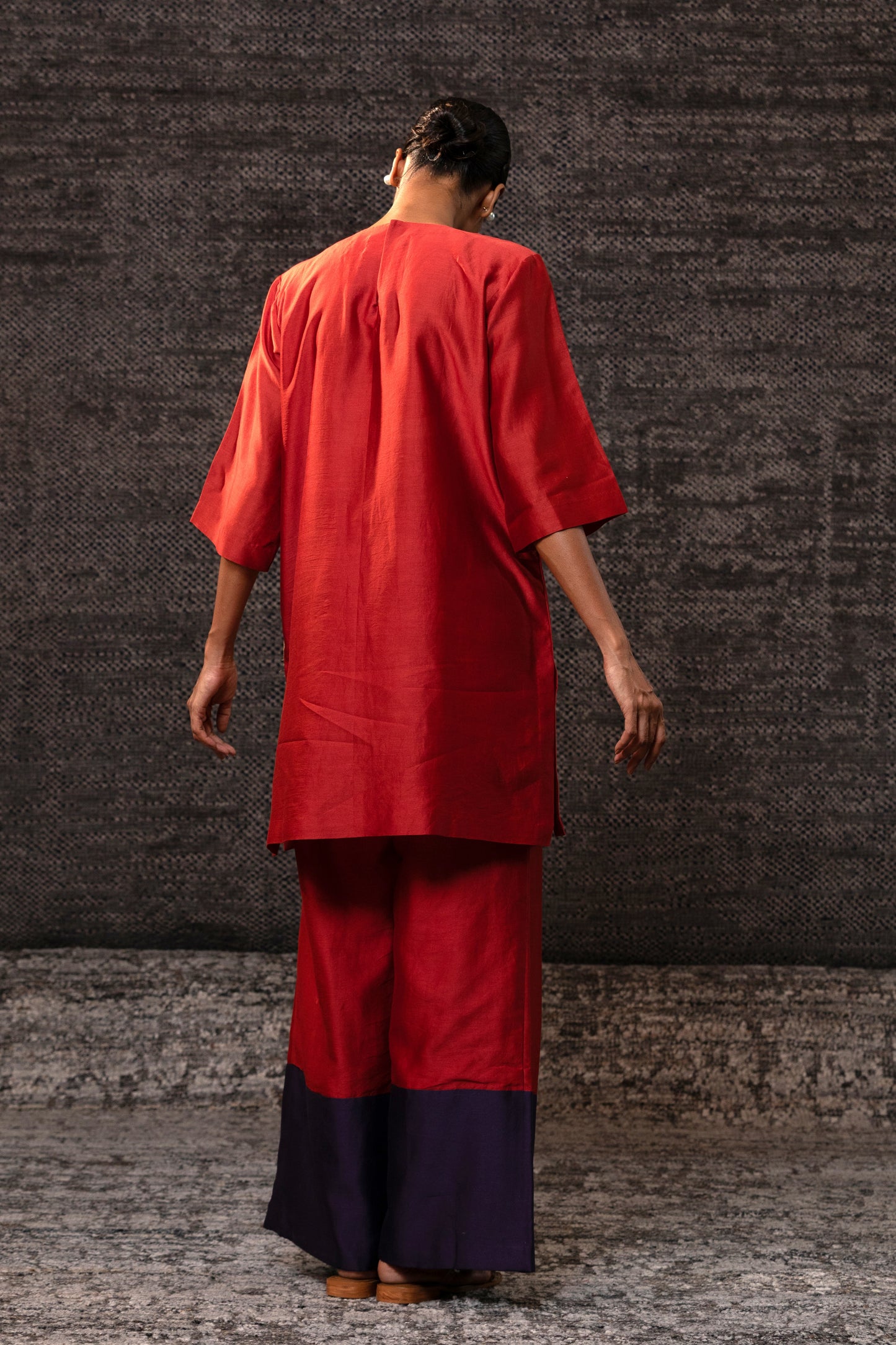 Gulnaar Floral CoordSet - Red Purple