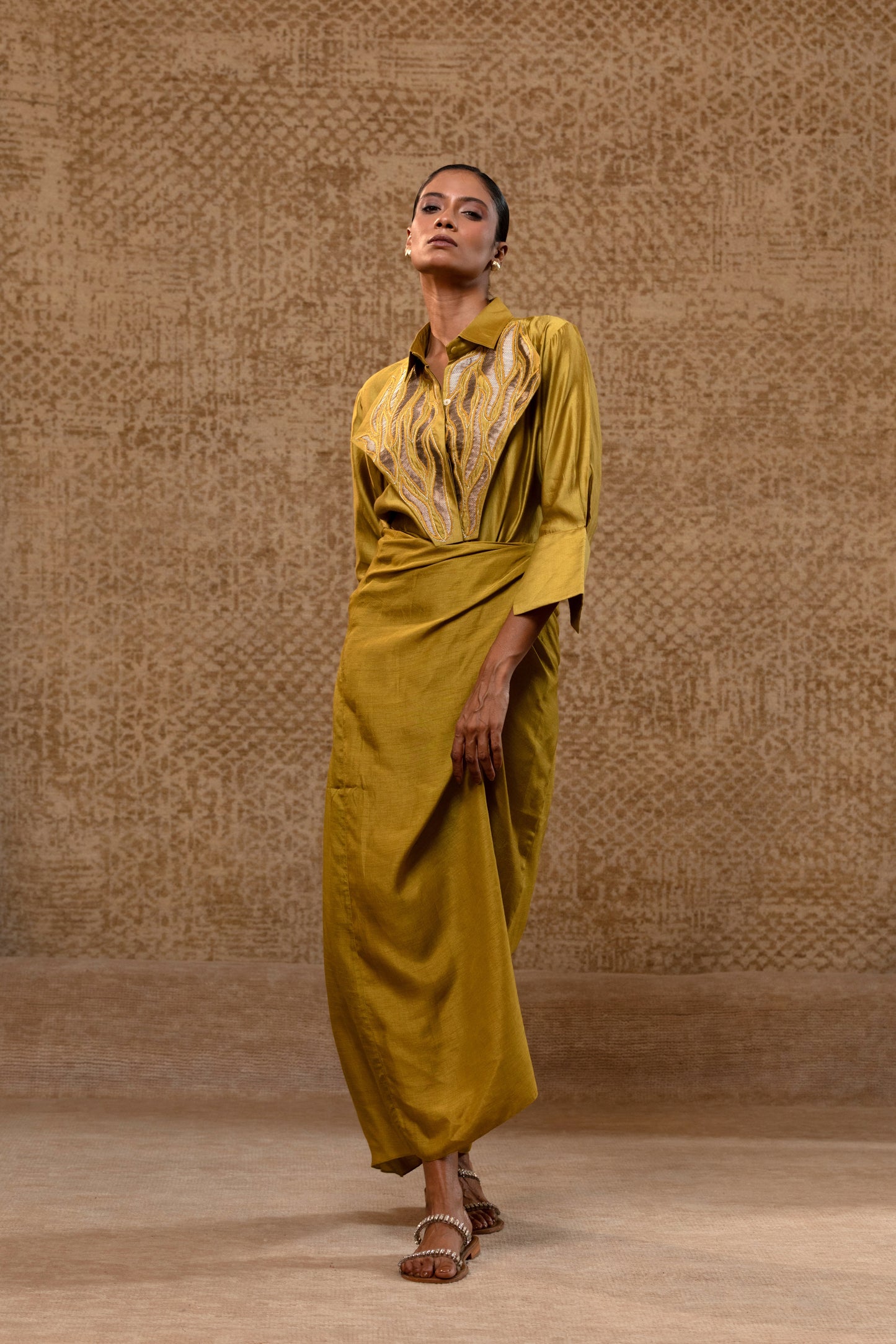 Diamond Yolk ShirtSet - Mustard