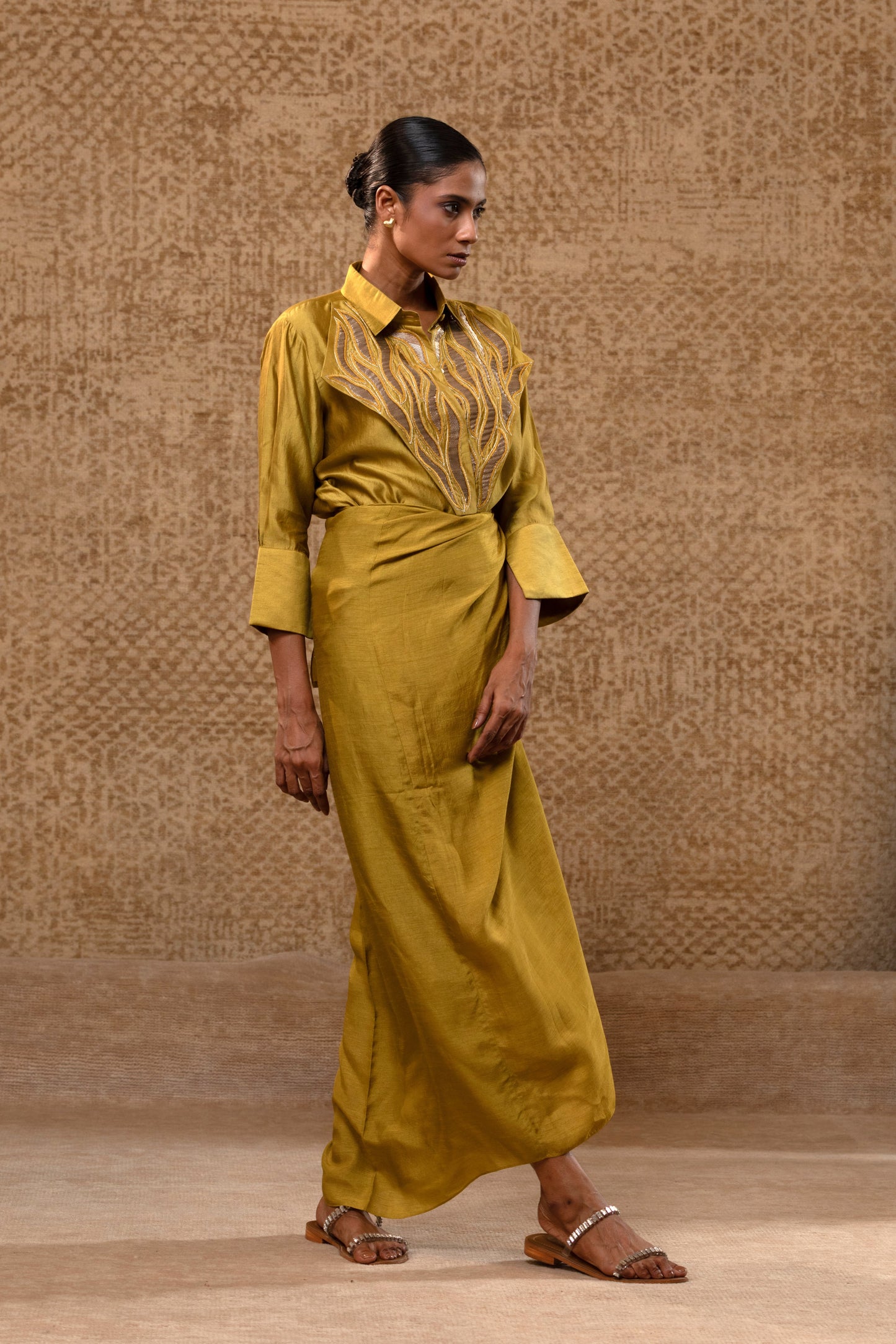Diamond Yolk ShirtSet - Mustard