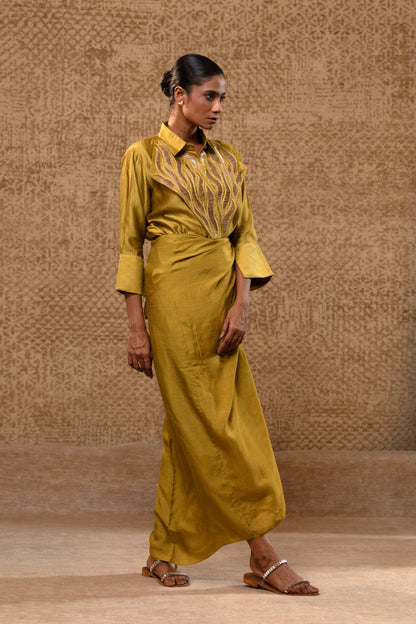 Diamond Yolk ShirtSet - Mustard