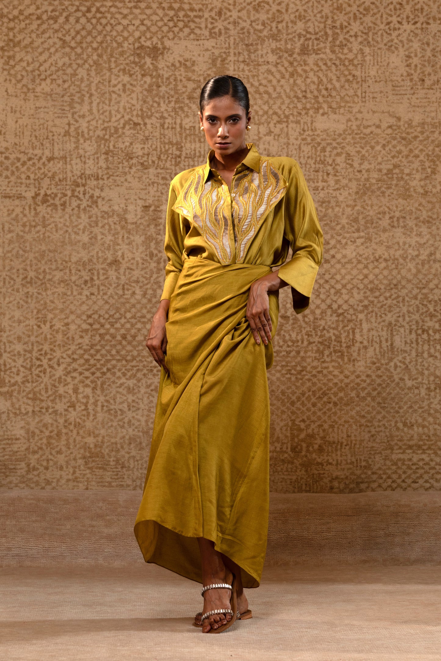 Diamond Yolk ShirtSet - Mustard