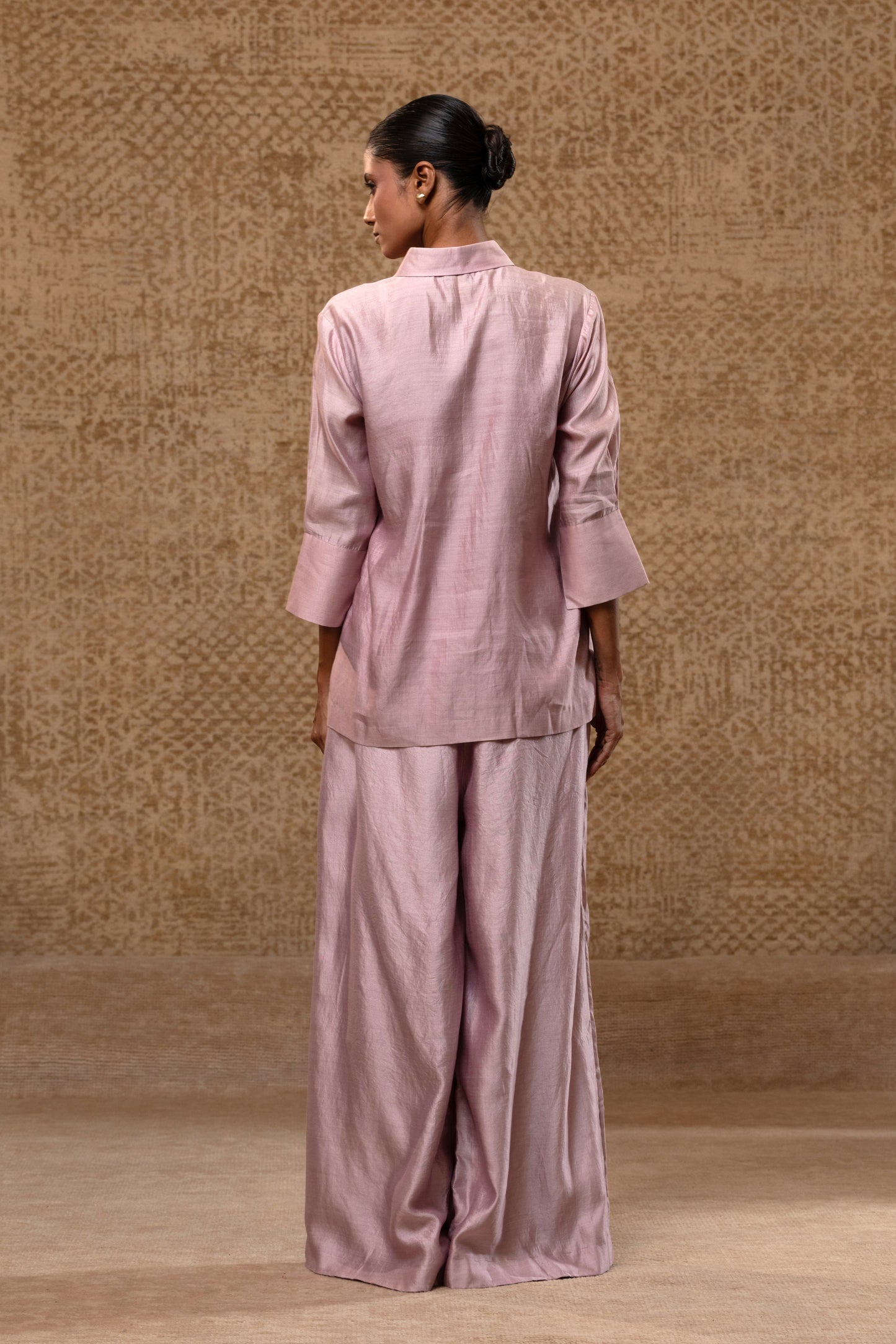 Diamond Yolk Shirt Set - Lilac