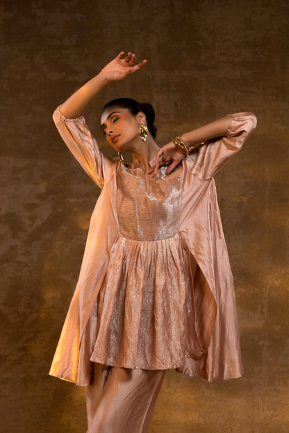 Agneya Pleated Tissue Yolk Set - Blush