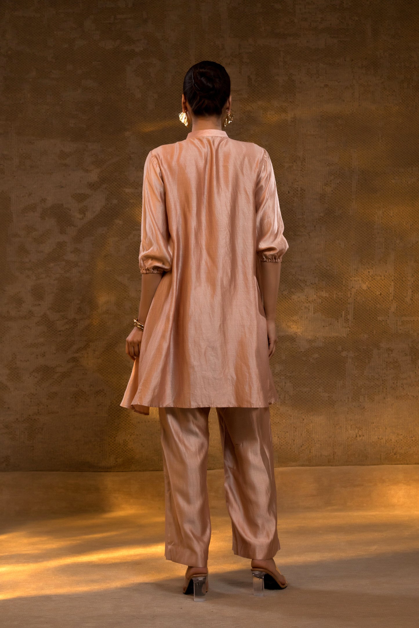 Agneya Pleated Tissue Yolk Set - Blush