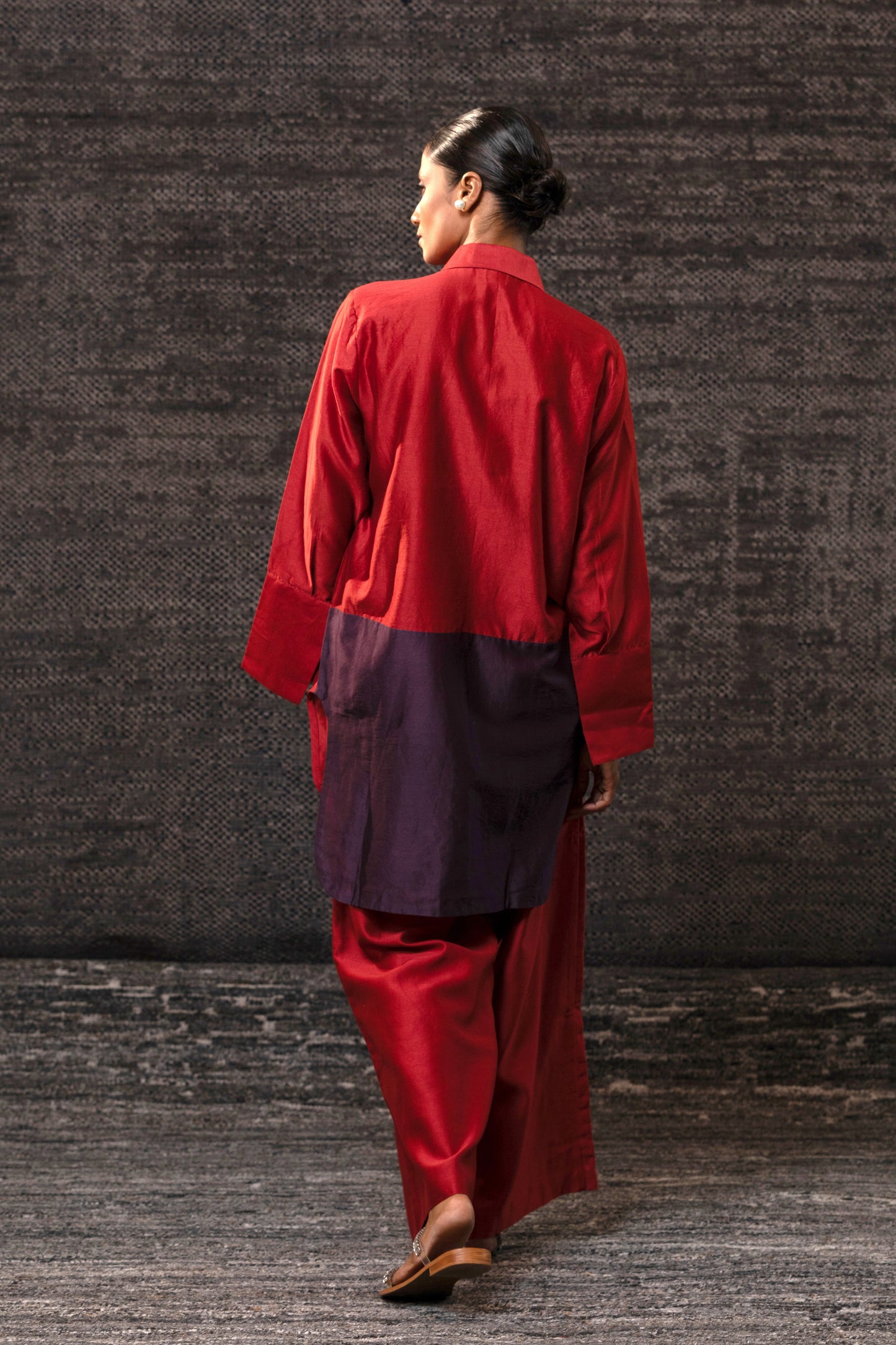 Gulnaar Leaf CoordSet - Red