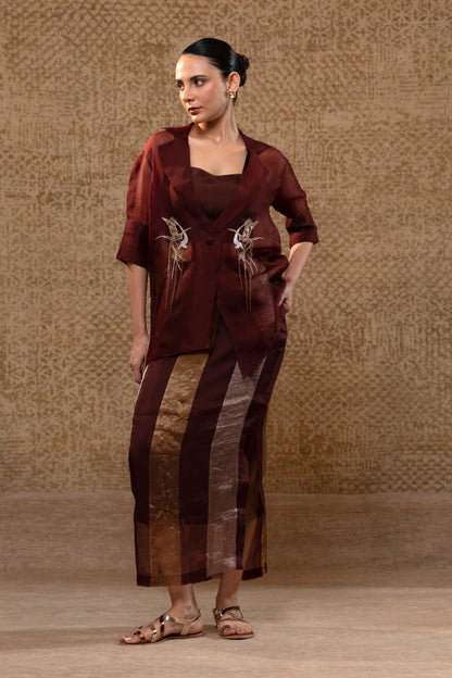 Tinka Jacket Set - Brown