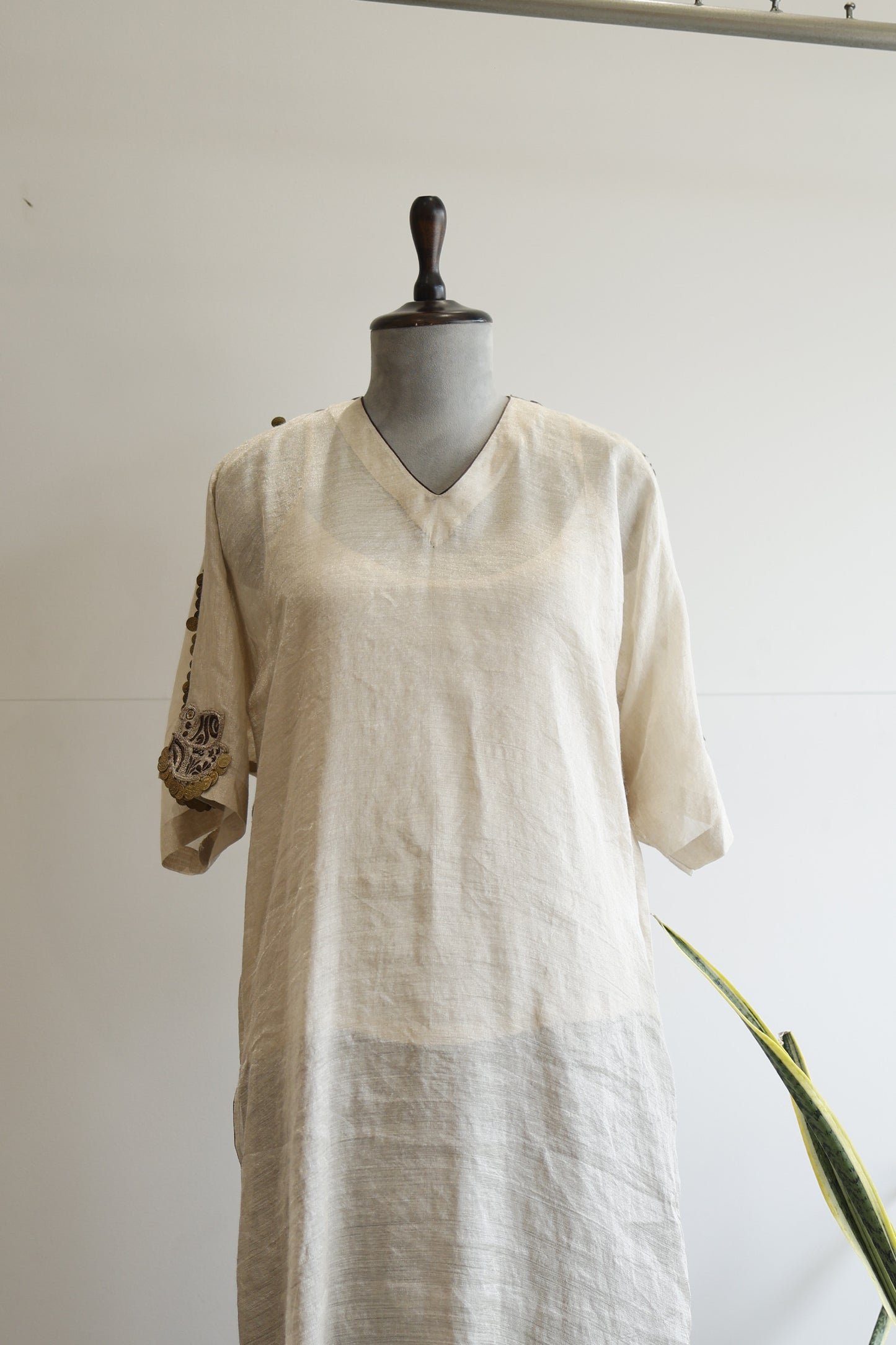 Parv - Silver Brown Kurta Set