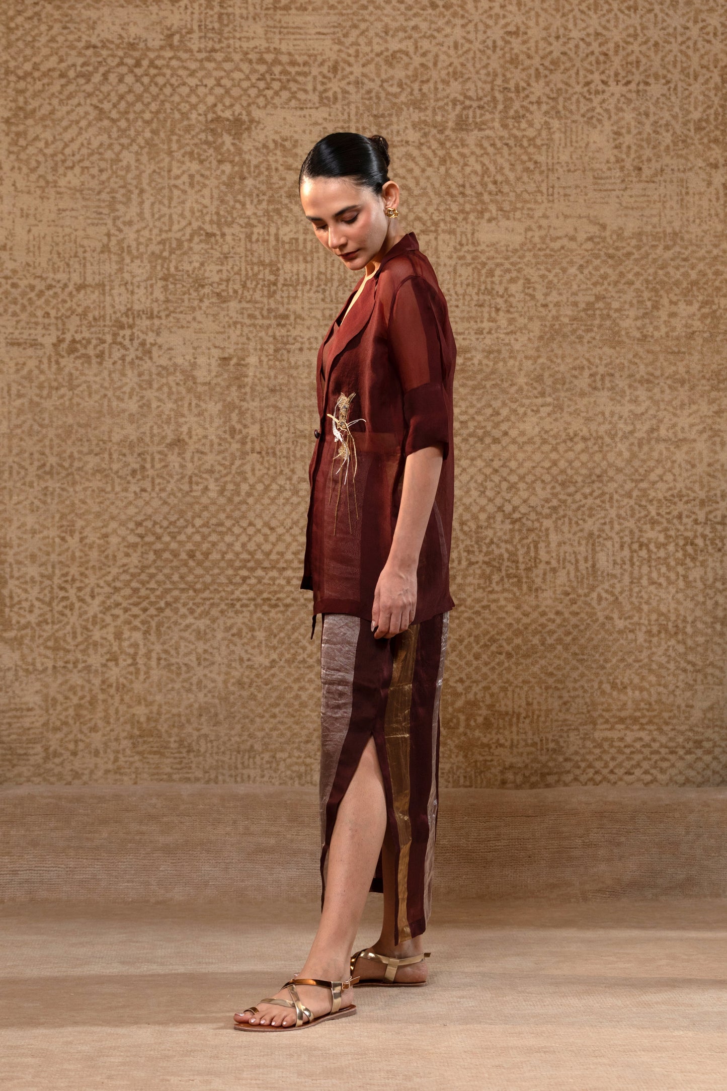 Tinka Jacket Set - Brown