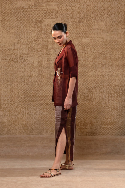 Tinka Jacket Set - Brown