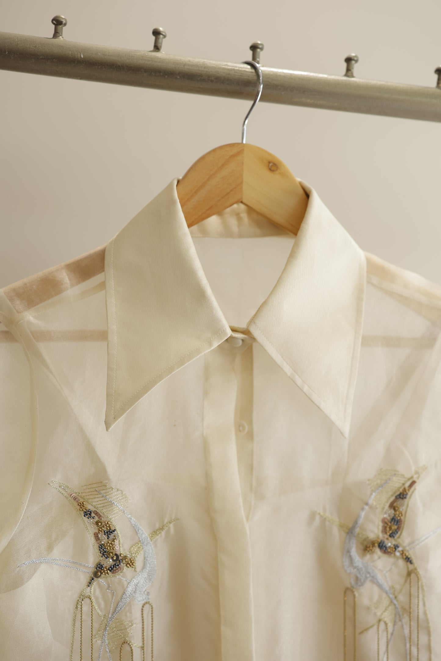 Tinka Shirt Skirt Set - Ivory