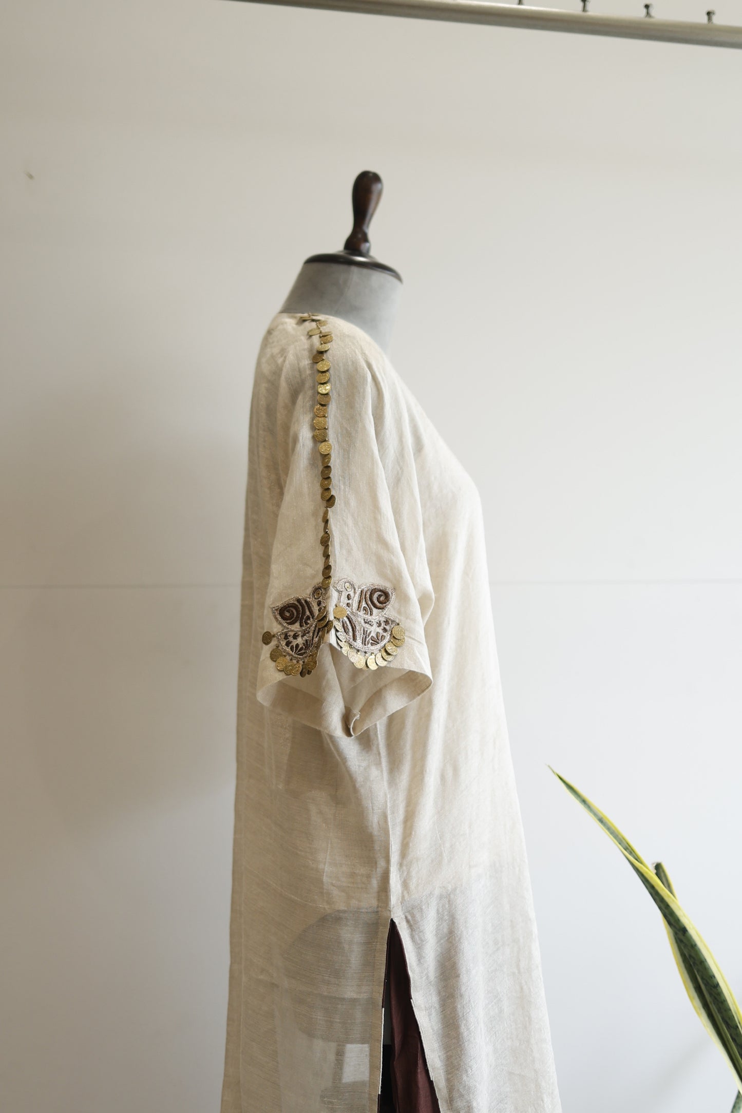 Parv - Silver Brown Kurta Set