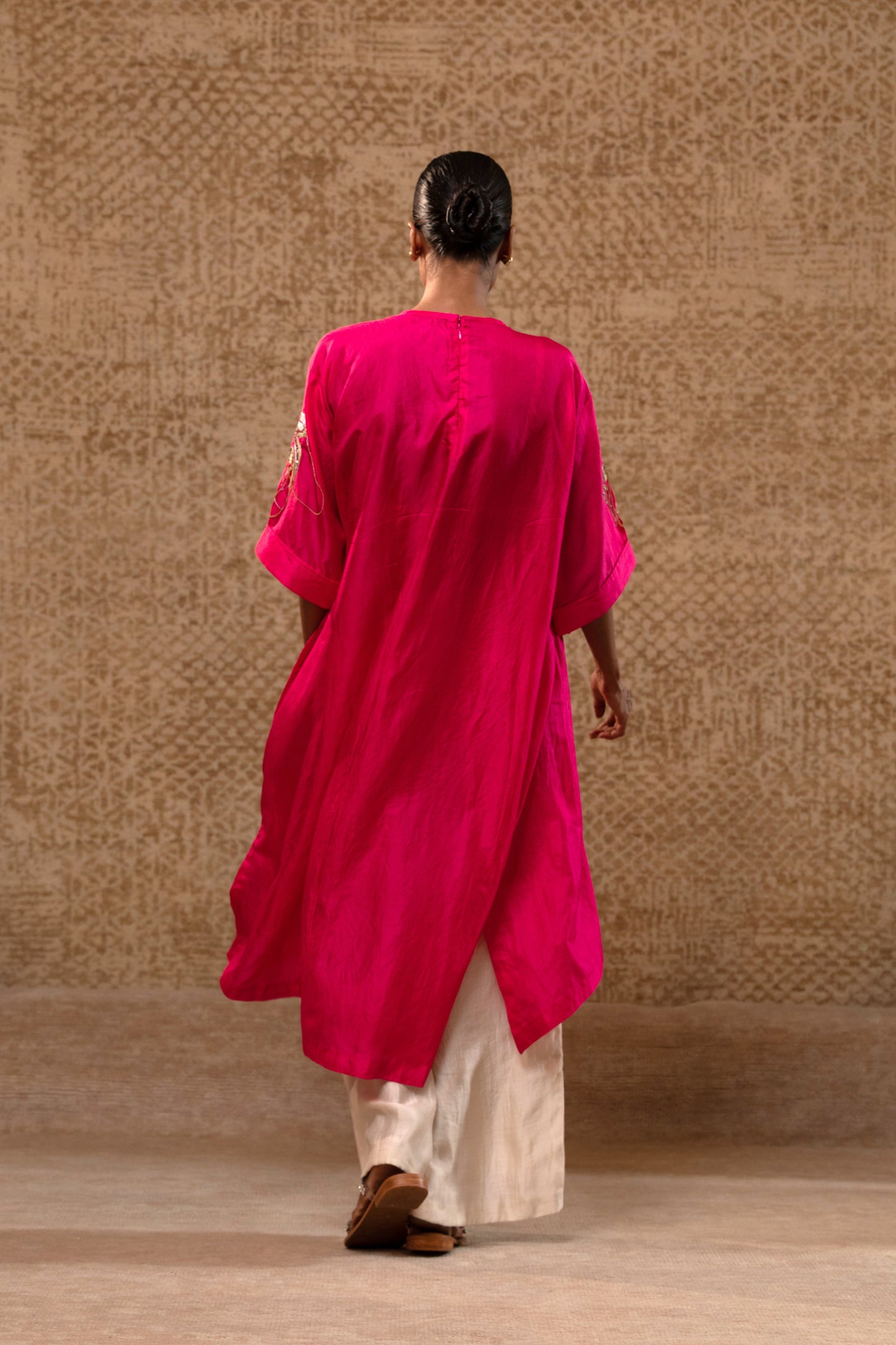 Tinka Long Kurta - Pink