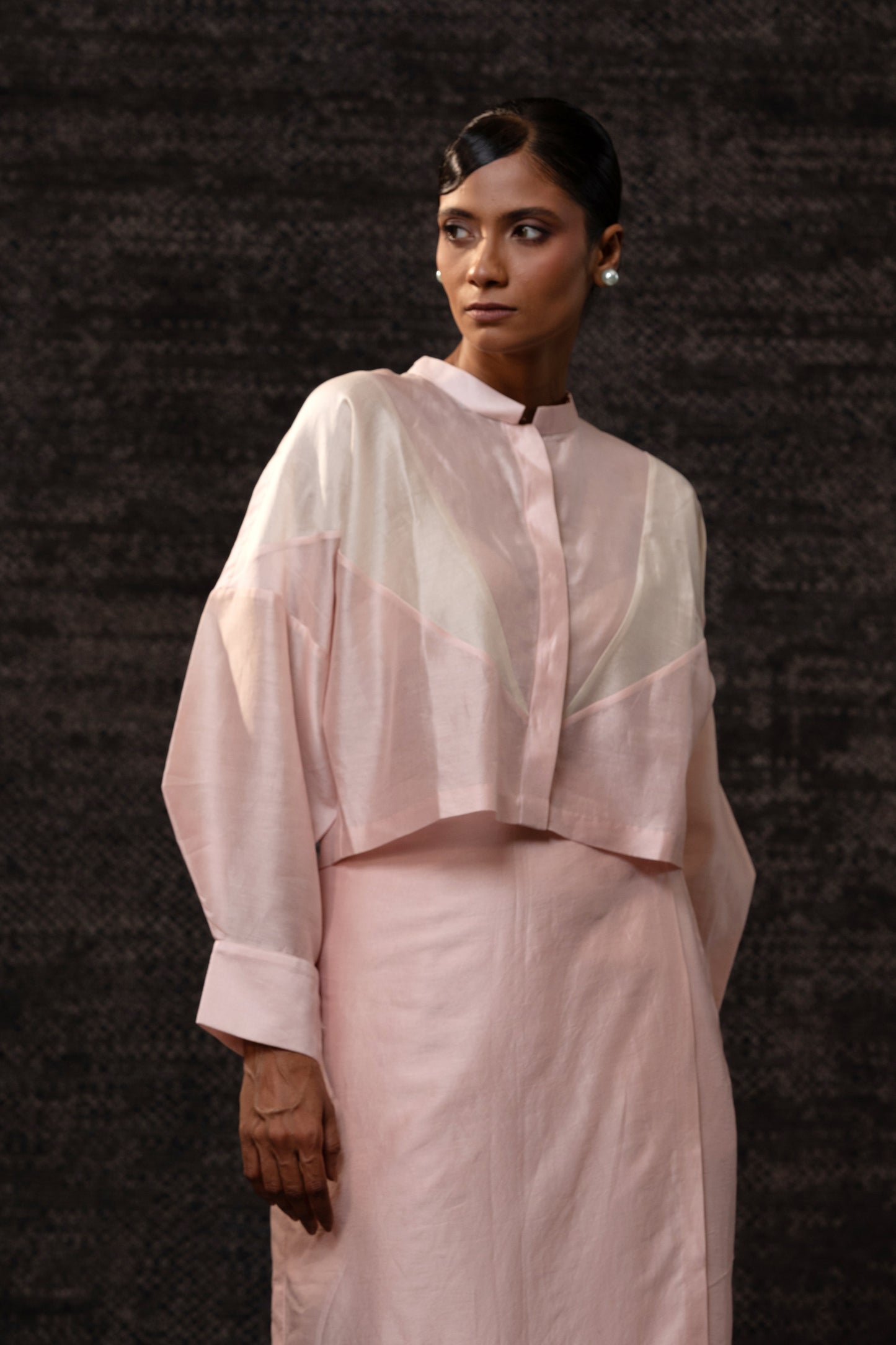 Gulnaar Skirt Set - Blush