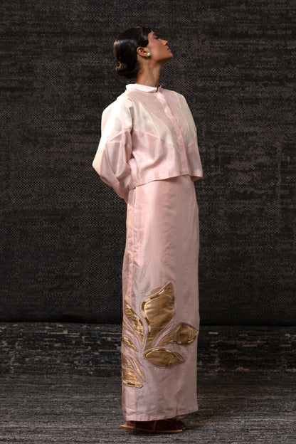 Gulnaar Skirt Set - Blush