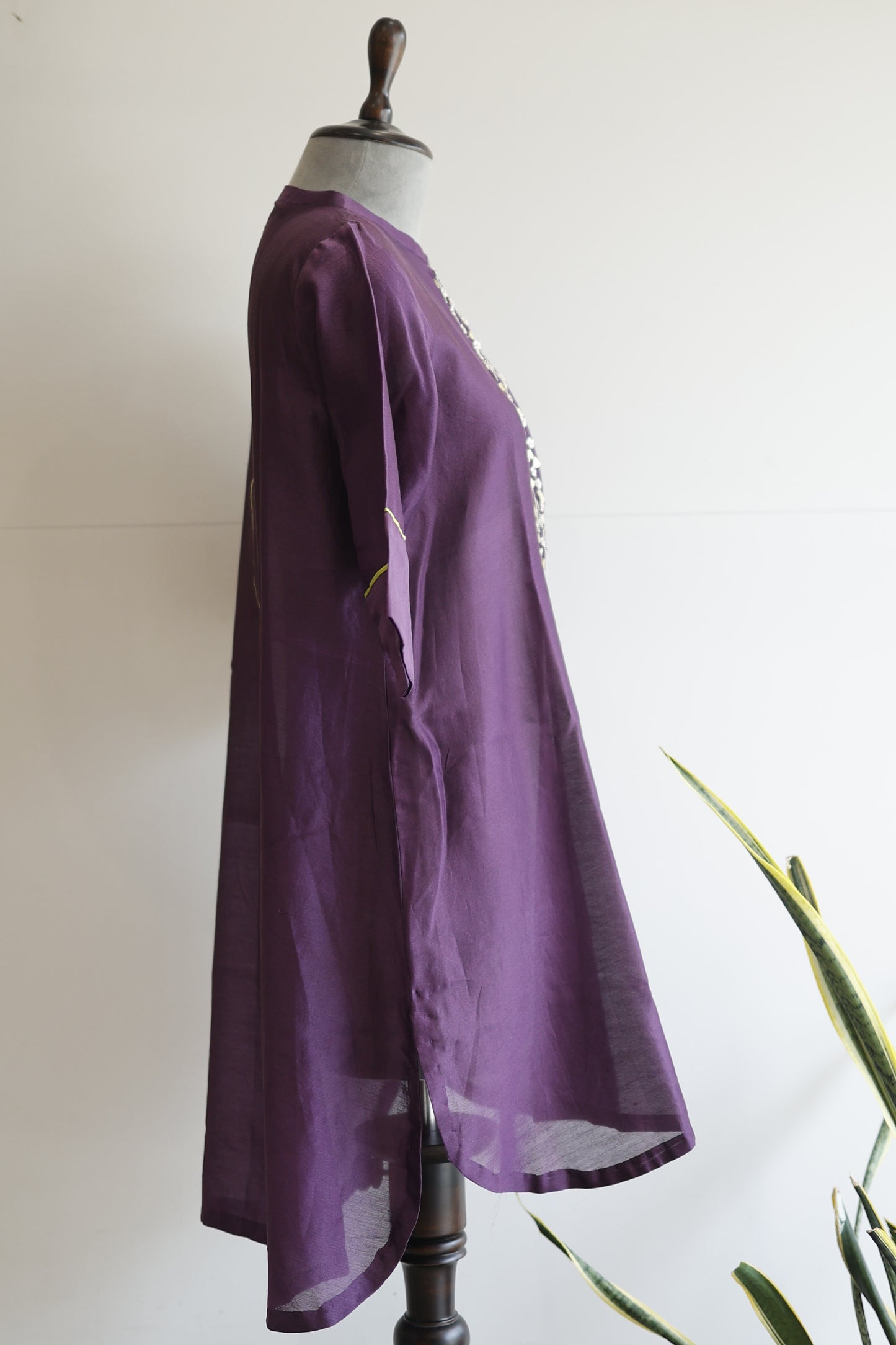 Easy High Low Kurta - Royal Purple