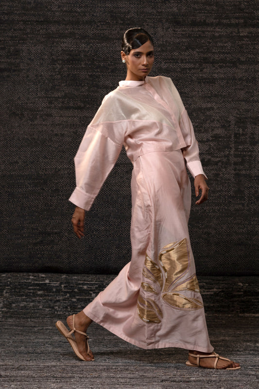 Gulnaar Skirt Set - Blush