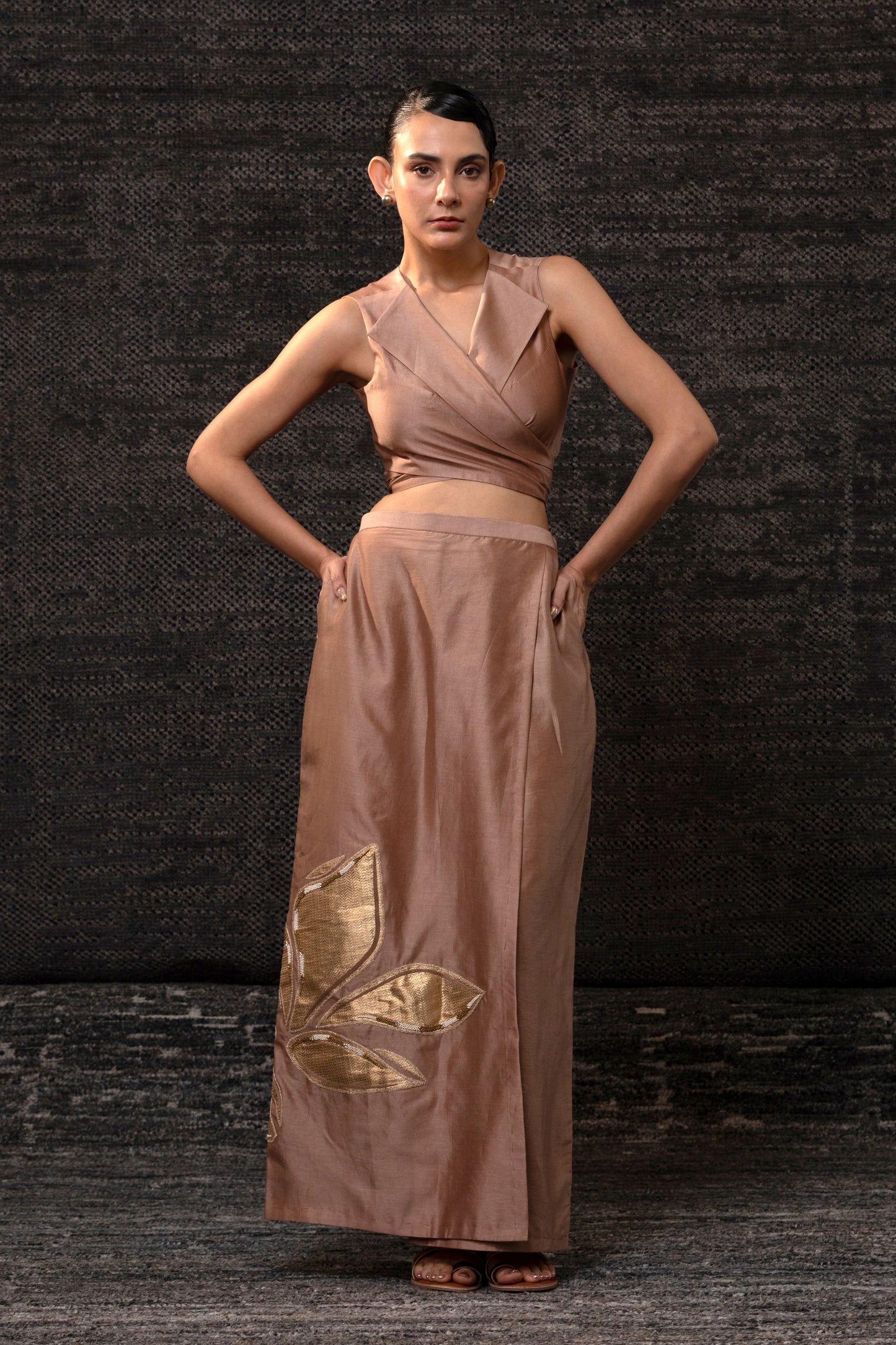 Gulnaar Skirt Set - Rosewood