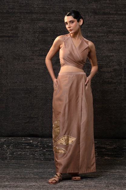 Gulnaar Skirt Set - Rosewood