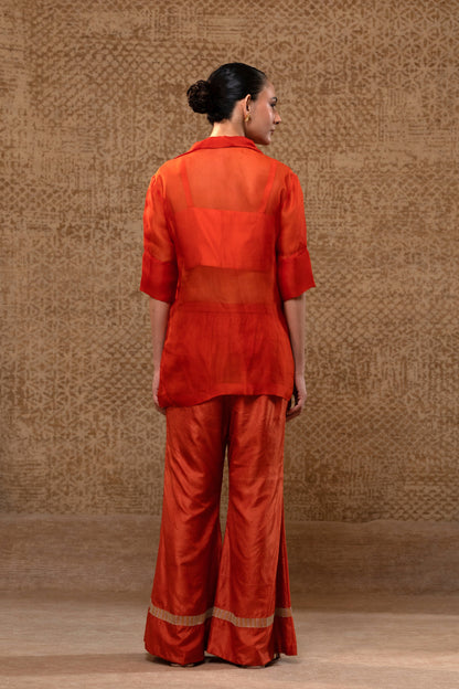 Tinka Jacket Pant Set - Orange