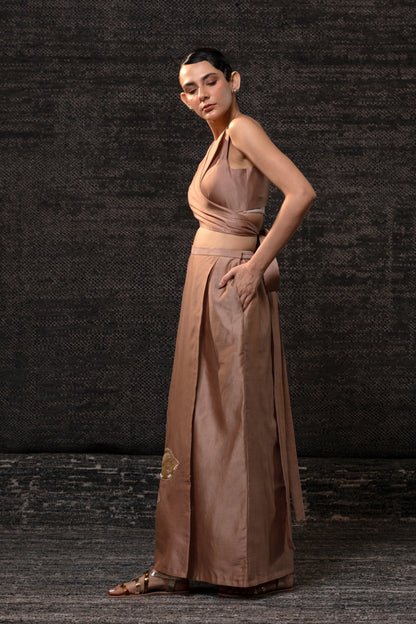 Gulnaar Skirt Set - Rosewood