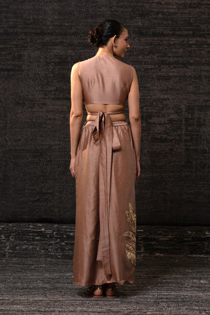Gulnaar Skirt Set - Rosewood