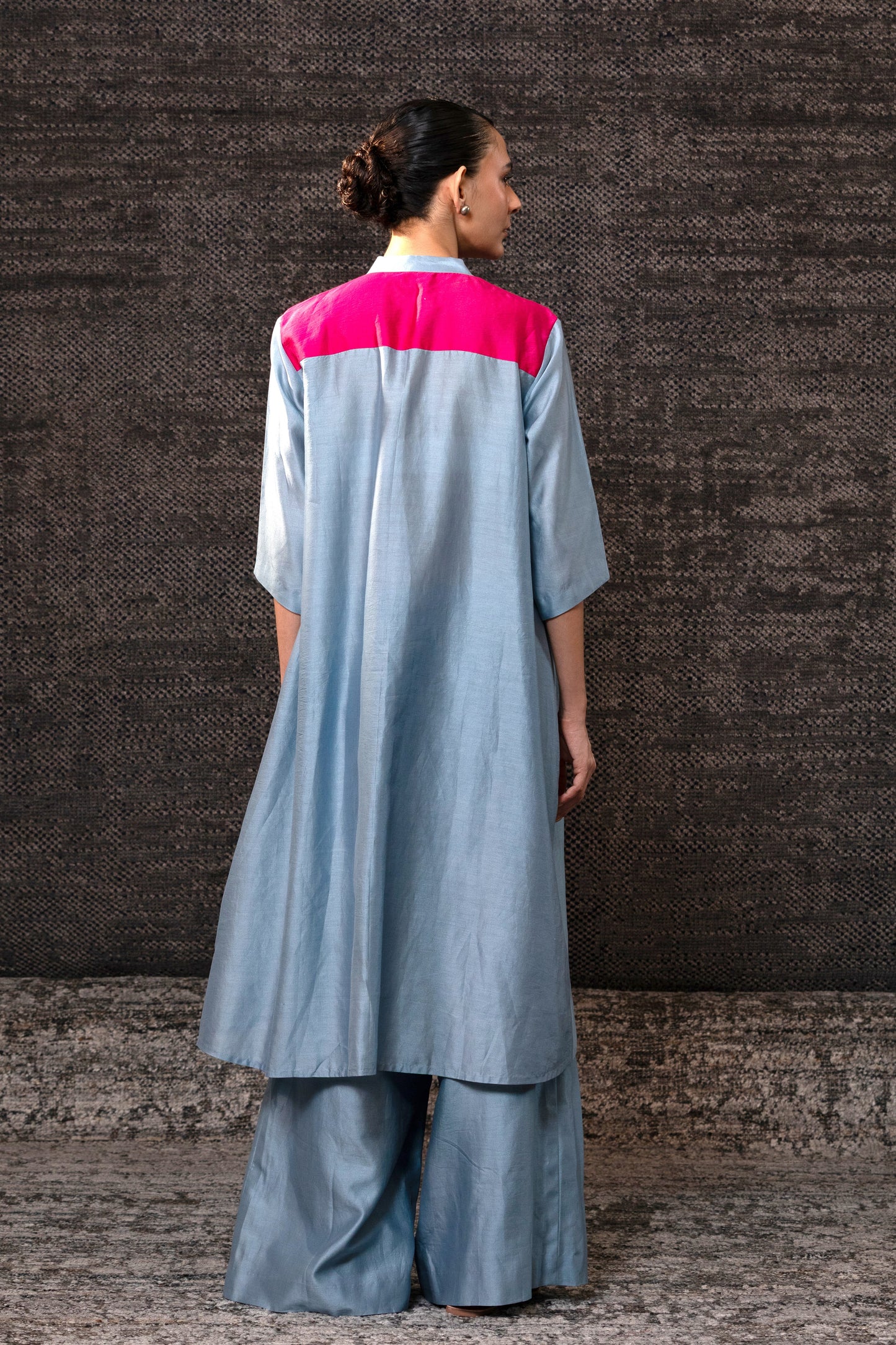 Gulnaar Yolk KurtaSet - Blue