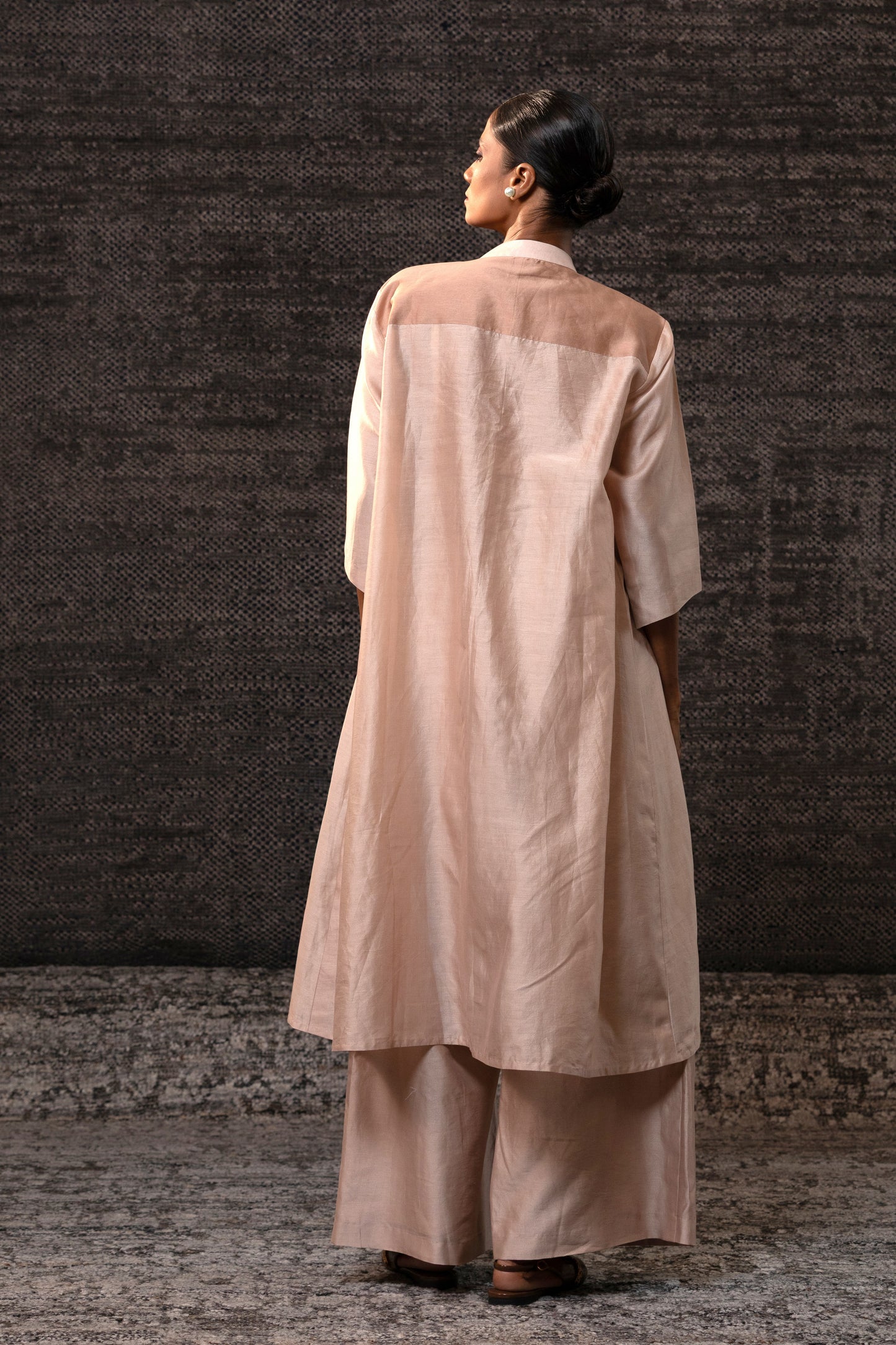 Gulnaar Yolk KurtaSet - Cream