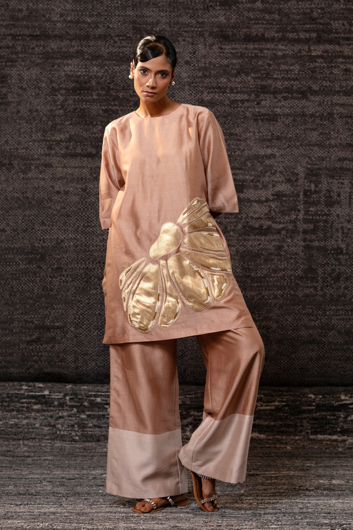 Gulnaar Floral CoordSet - Rosewood