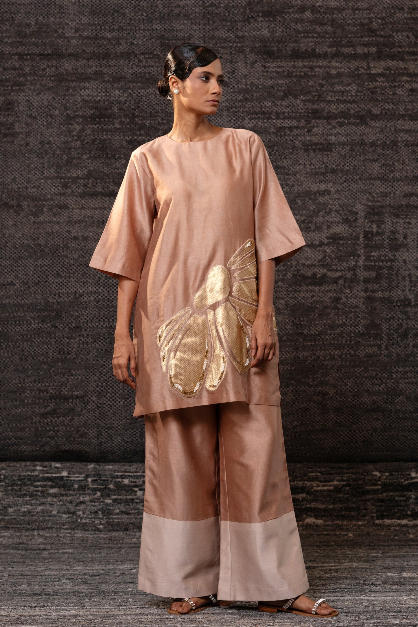 Gulnaar Floral CoordSet - Rosewood