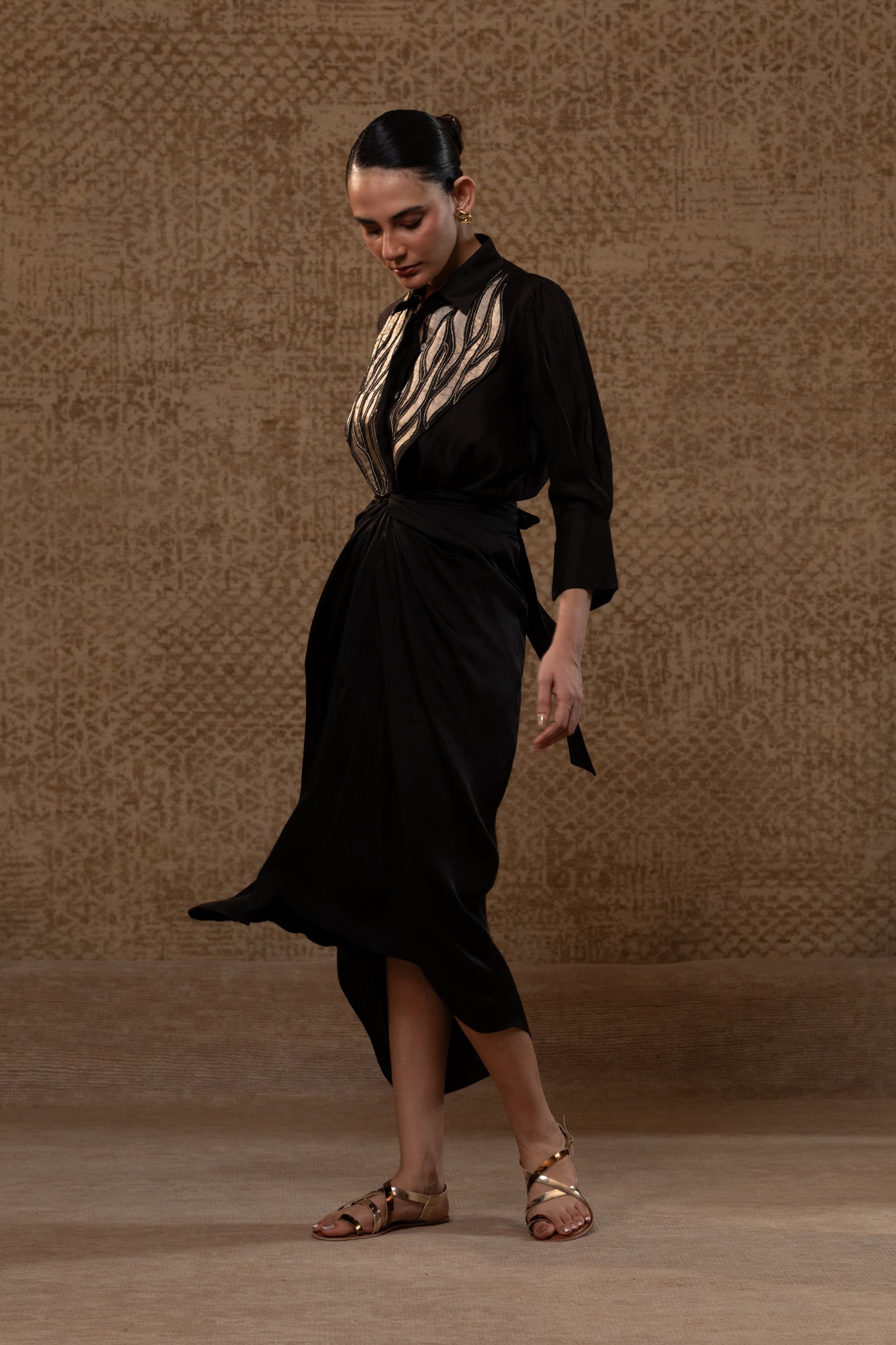 Diamond Yolk ShirtSet - Black