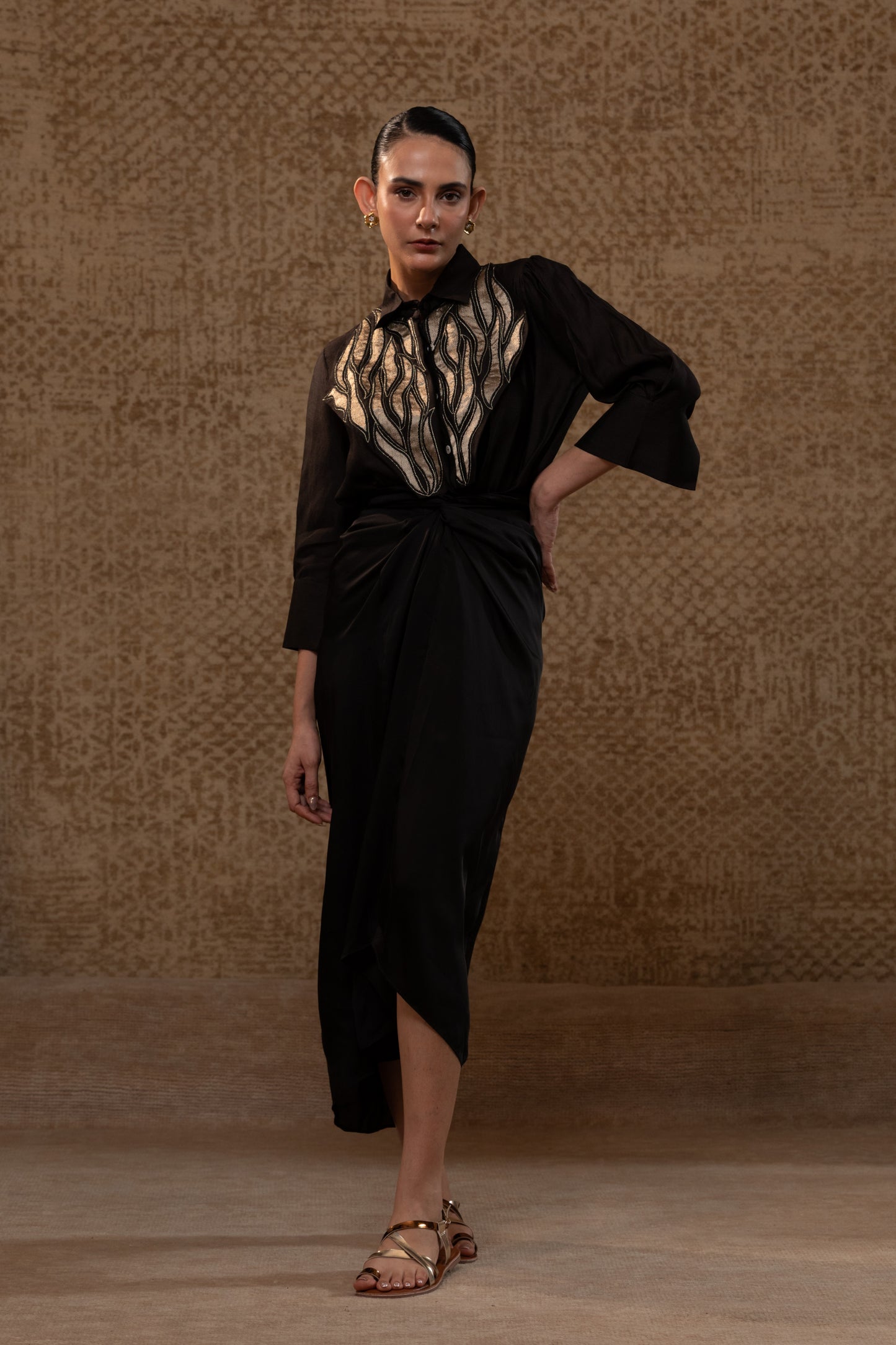 Diamond Yolk ShirtSet - Black