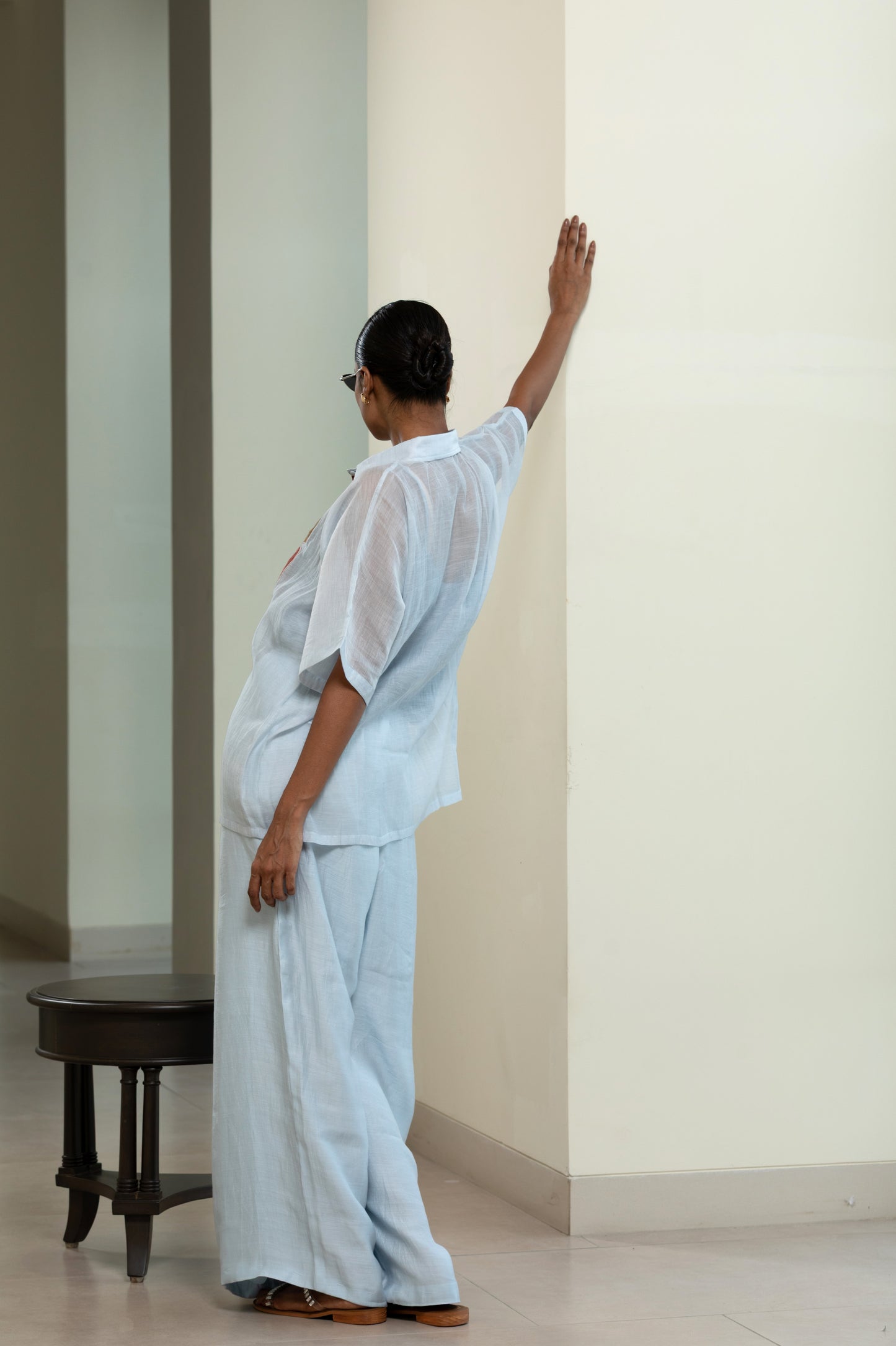Eeda Full Patch Shirt - Blue