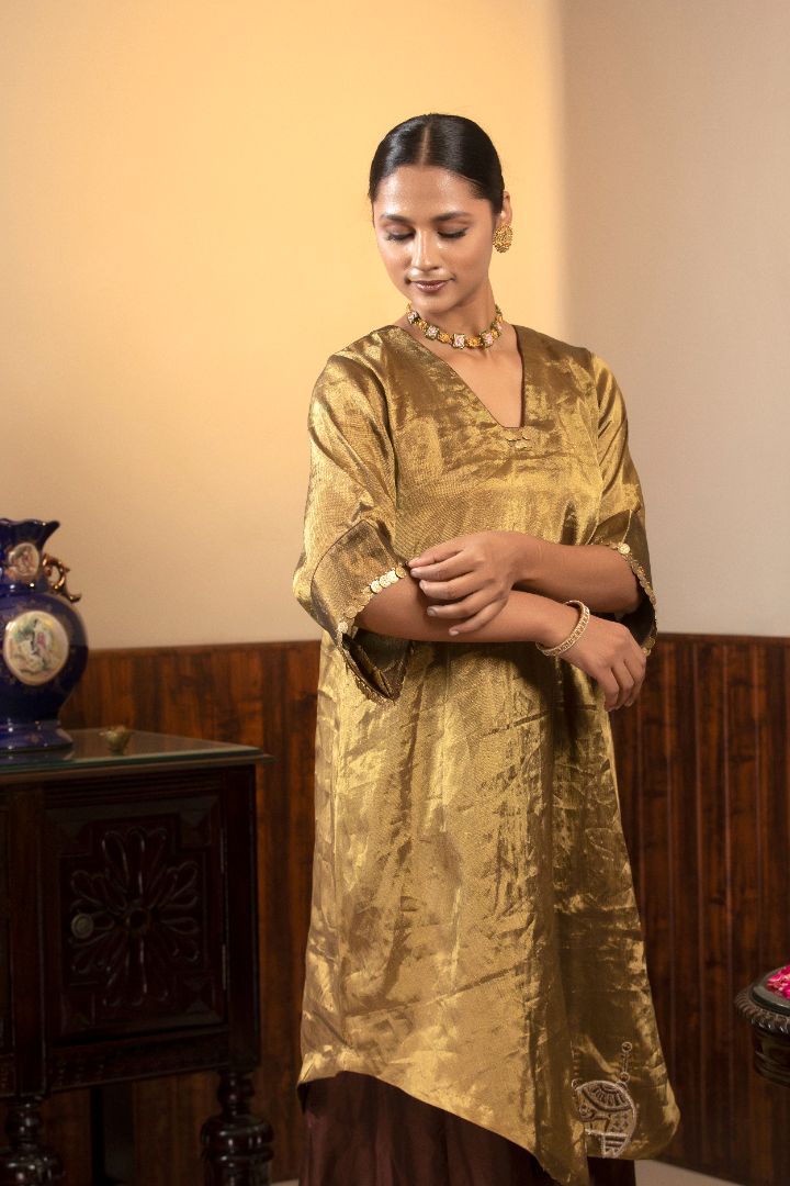 Parv - Gold Kurta Set