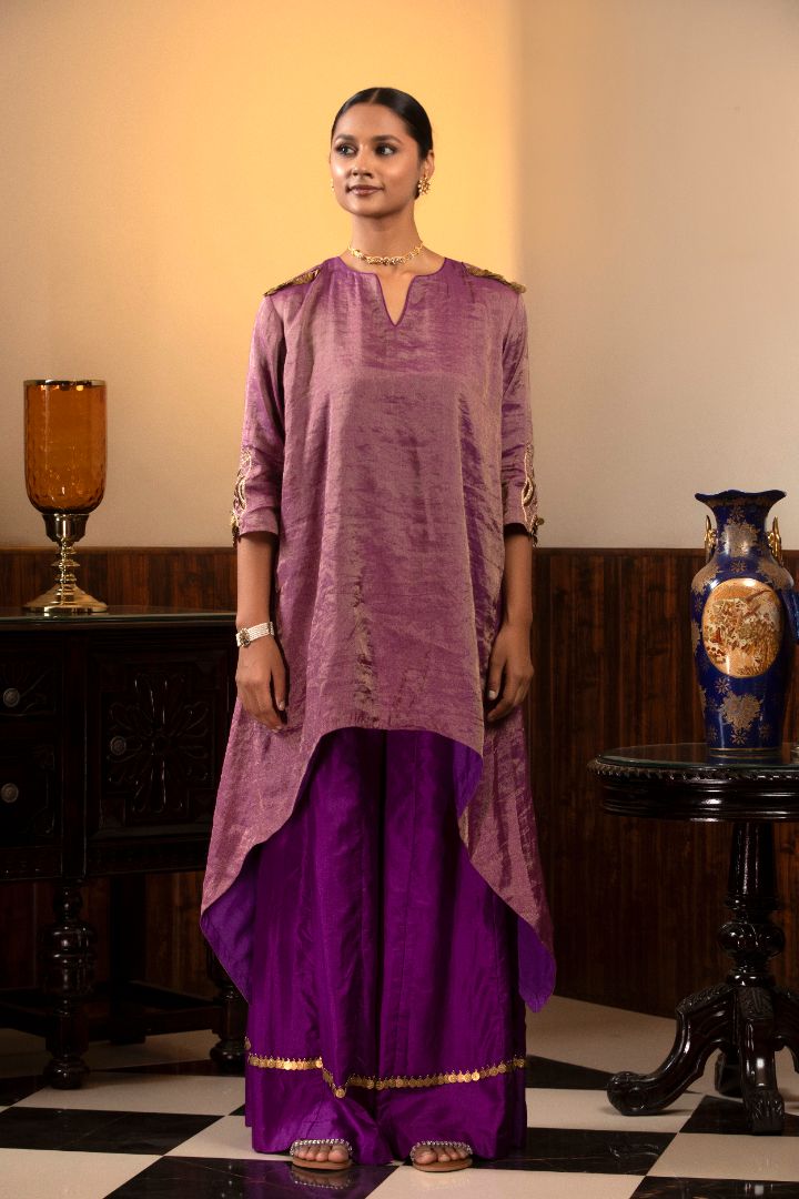 Parv - Purple Kurta Set