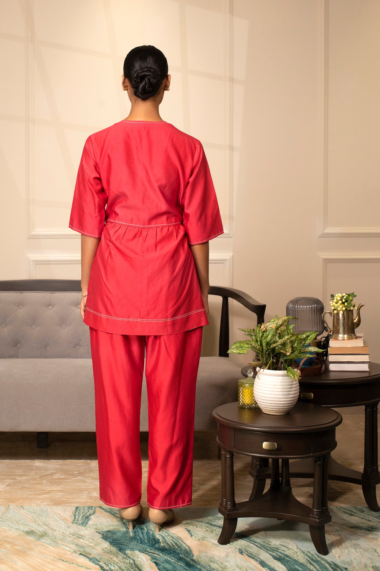 Grace A-Line Coord Set Red