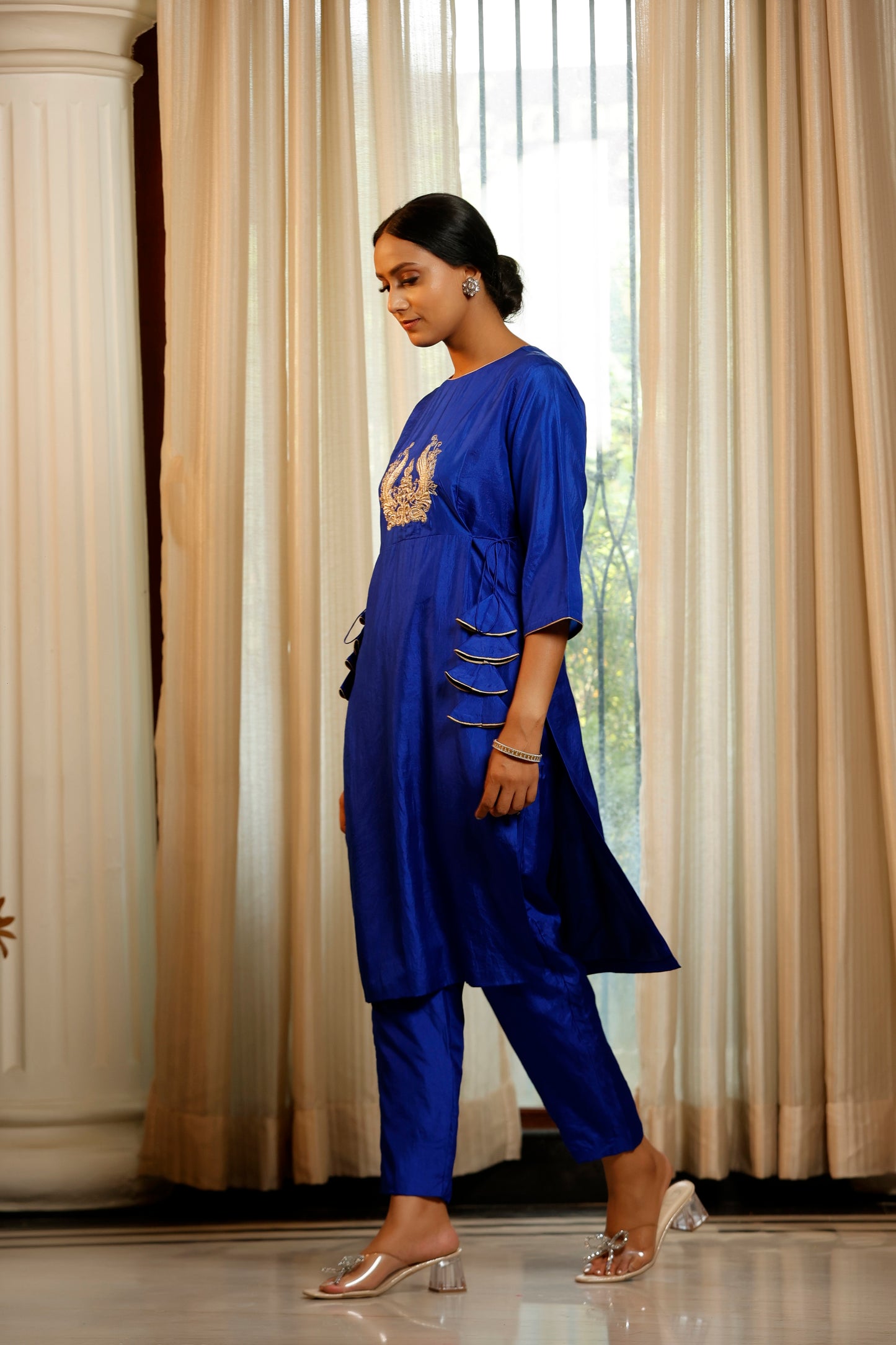 Noor Blue Dori Kurta Set